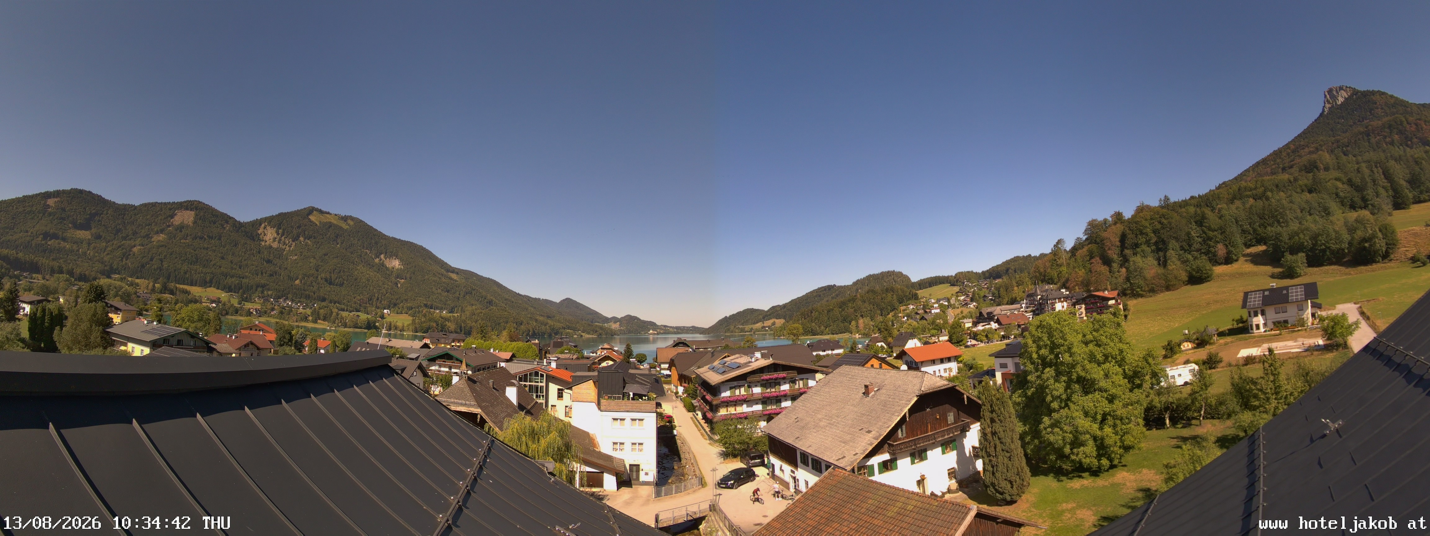 Archiv Foto Webcam Fuschlsee: Hotel Jakob