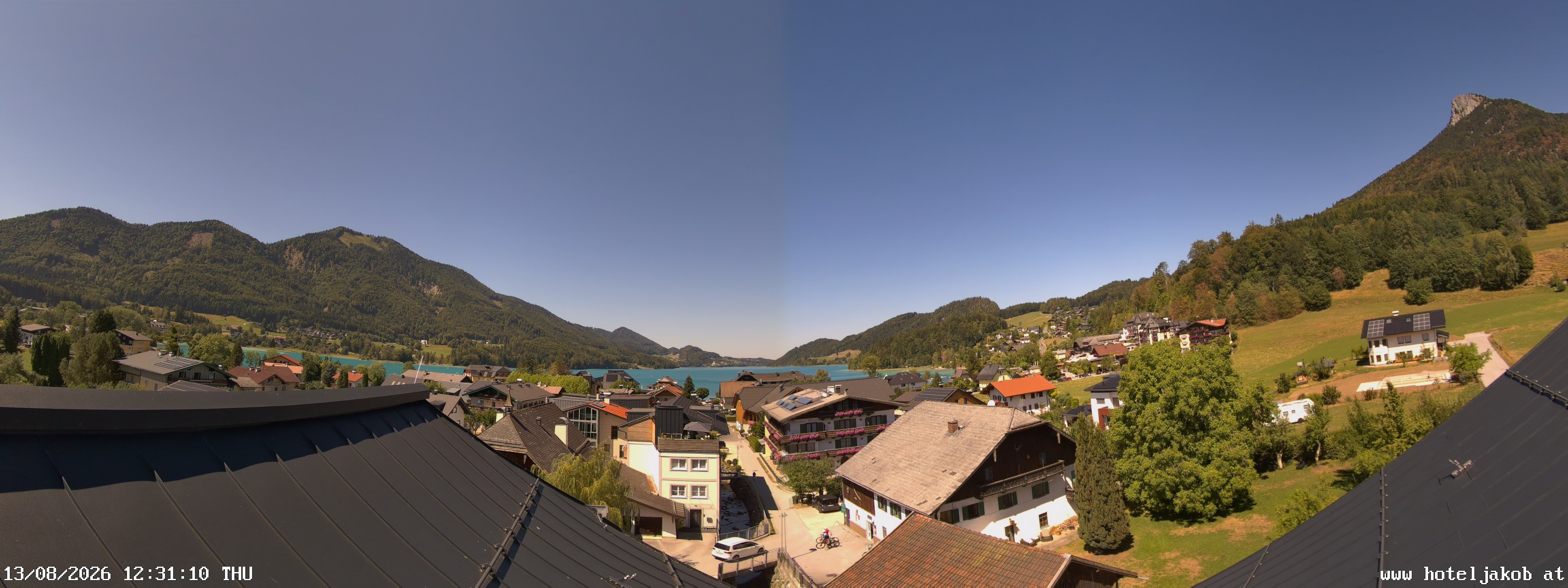 Archiv Foto Webcam Fuschlsee: Hotel Jakob