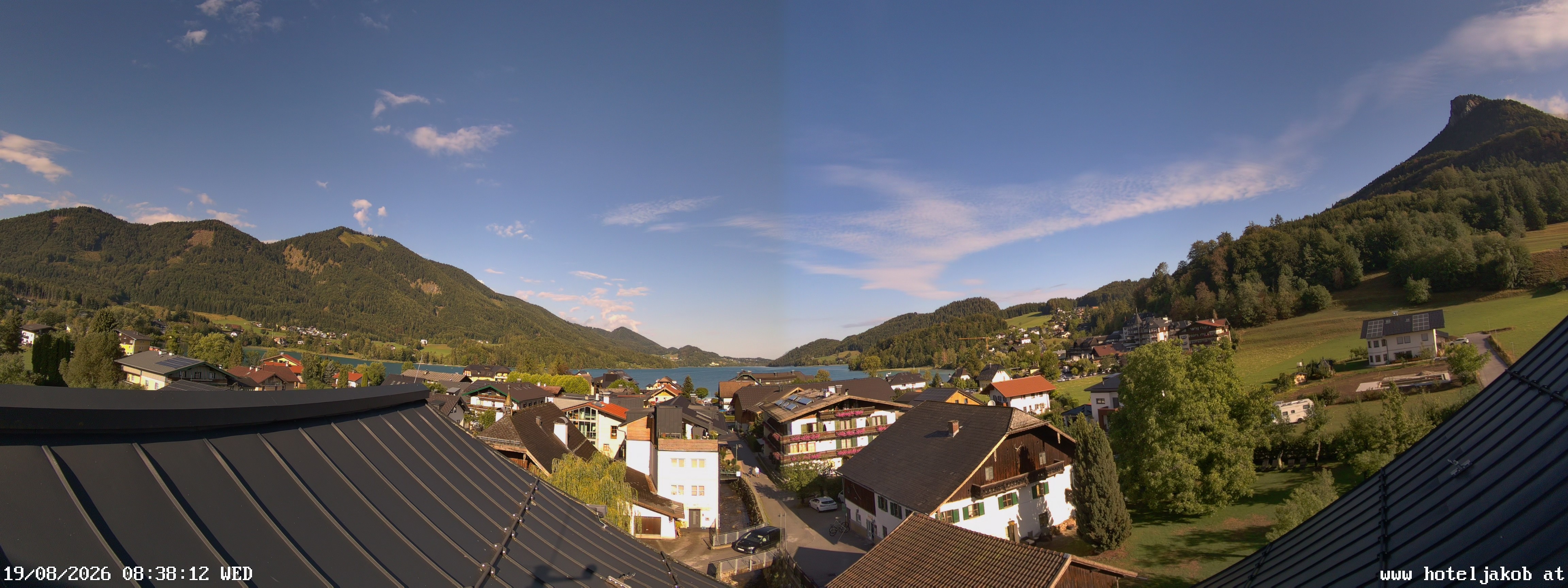 Archiv Foto Webcam Fuschlsee: Hotel Jakob