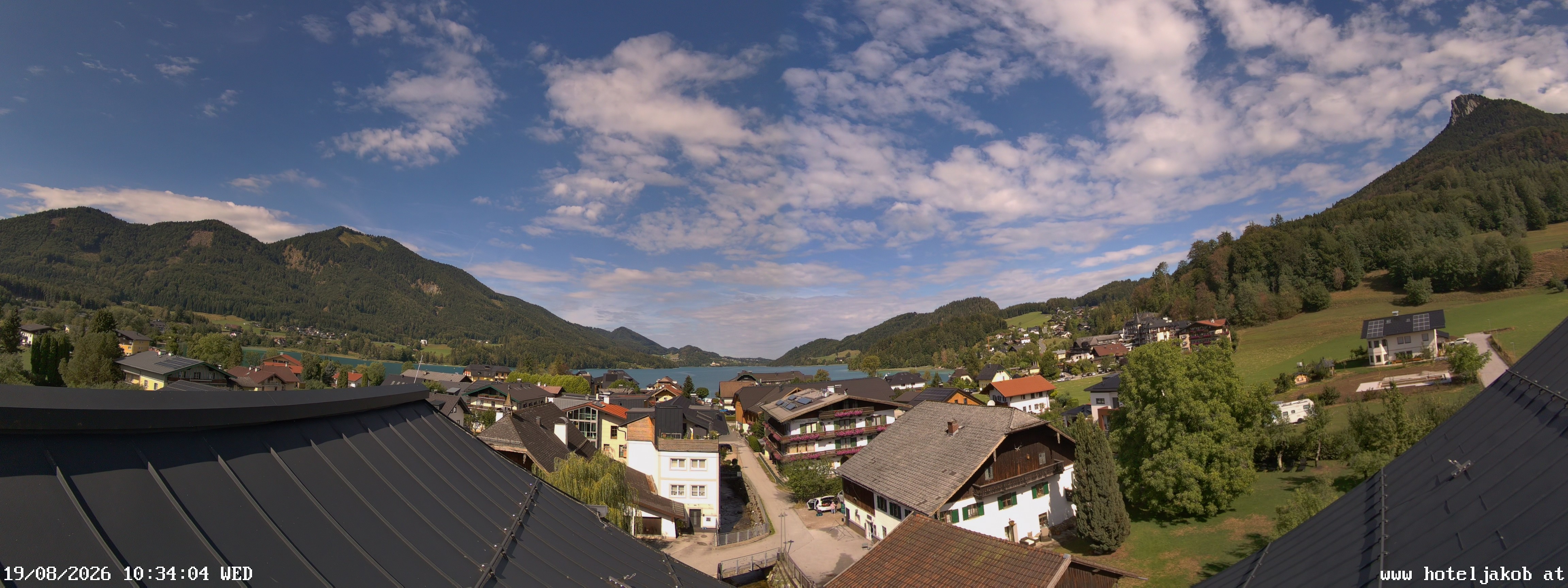 Archiv Foto Webcam Fuschlsee: Hotel Jakob