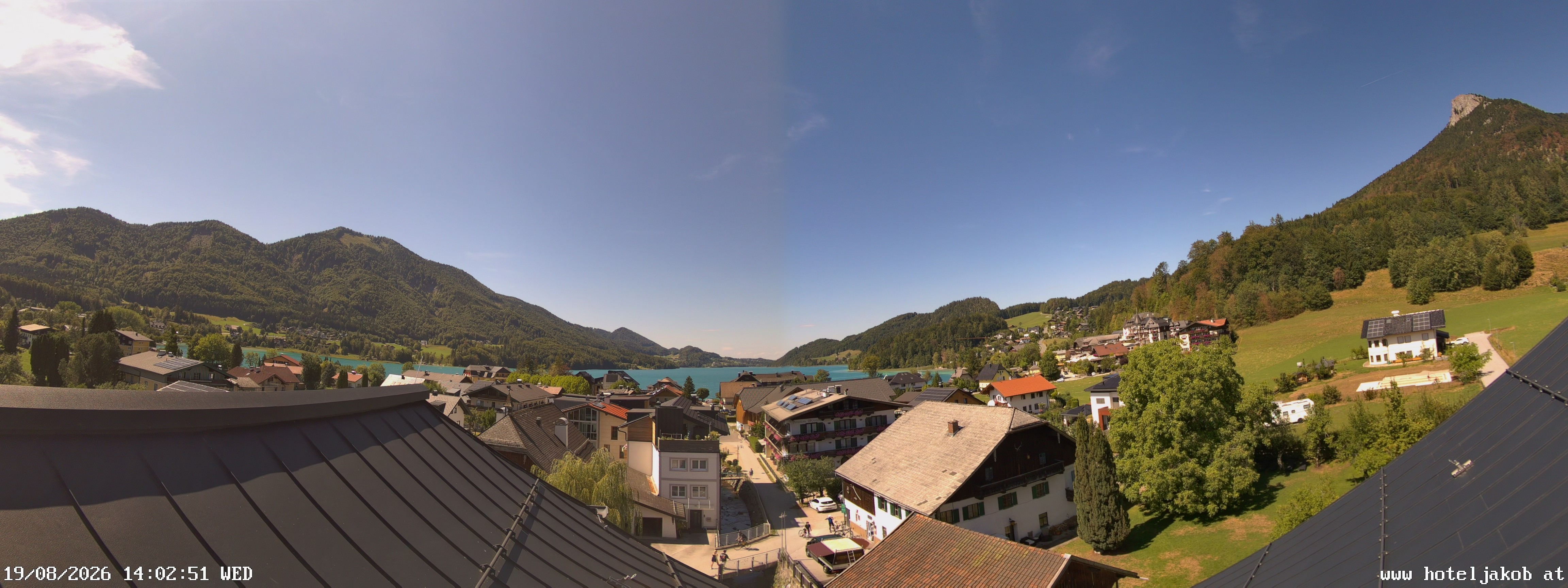 Archiv Foto Webcam Fuschlsee: Hotel Jakob