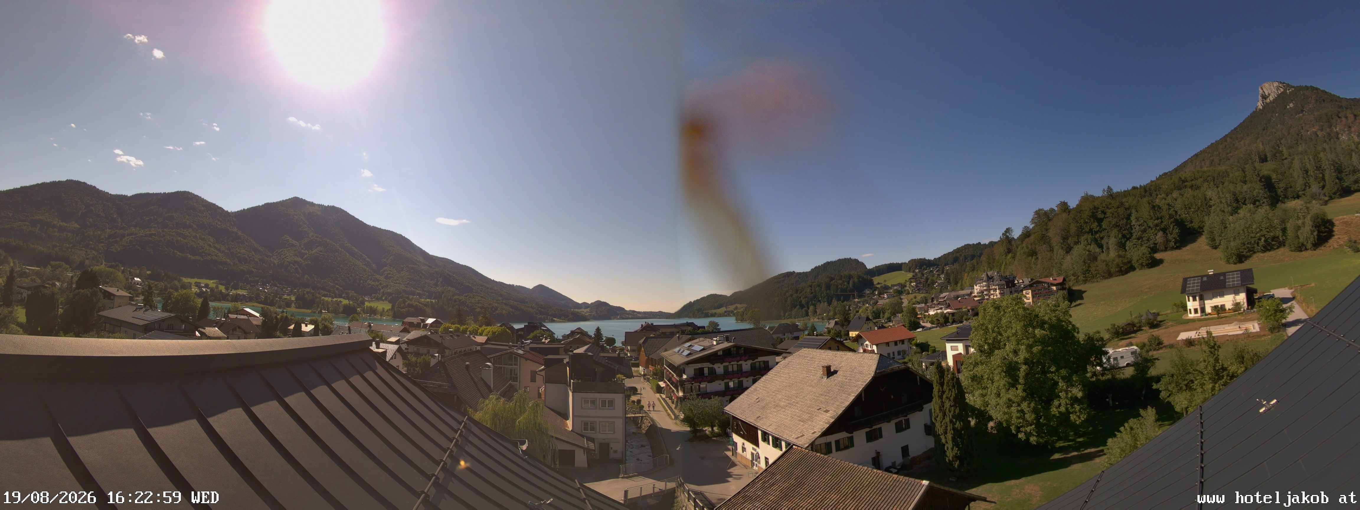 Archiv Foto Webcam Fuschlsee: Hotel Jakob