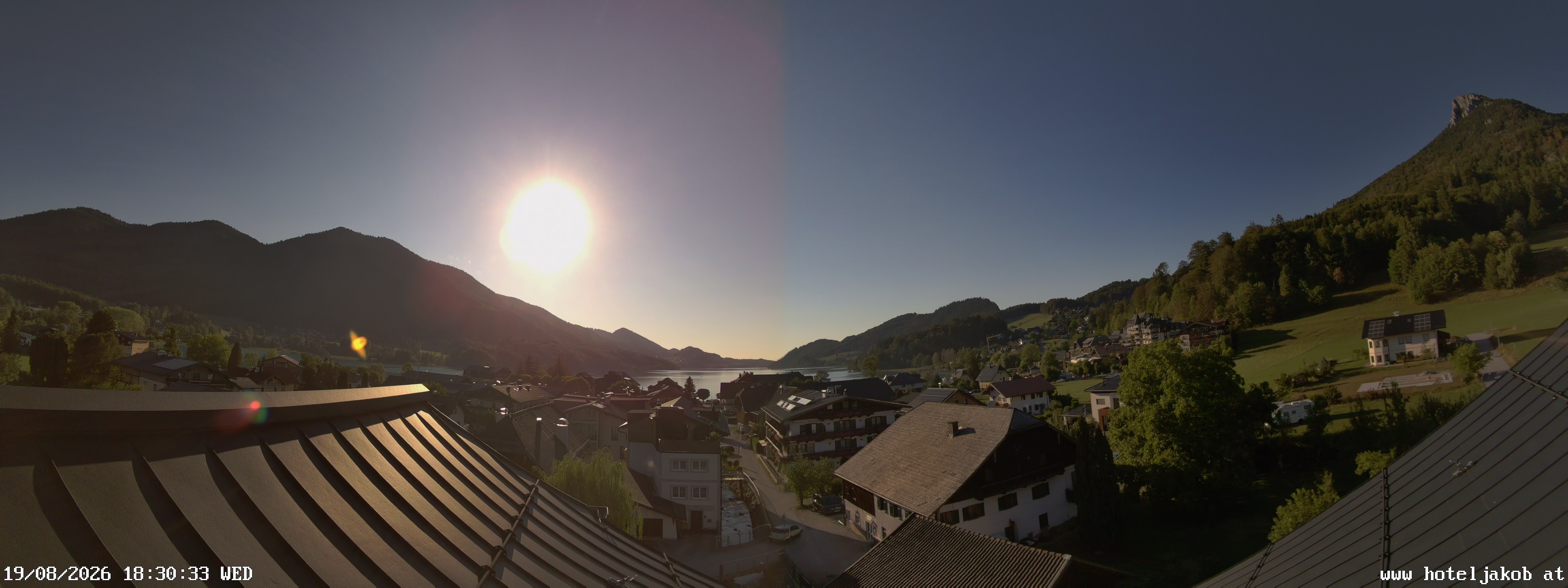 Archiv Foto Webcam Fuschlsee: Hotel Jakob