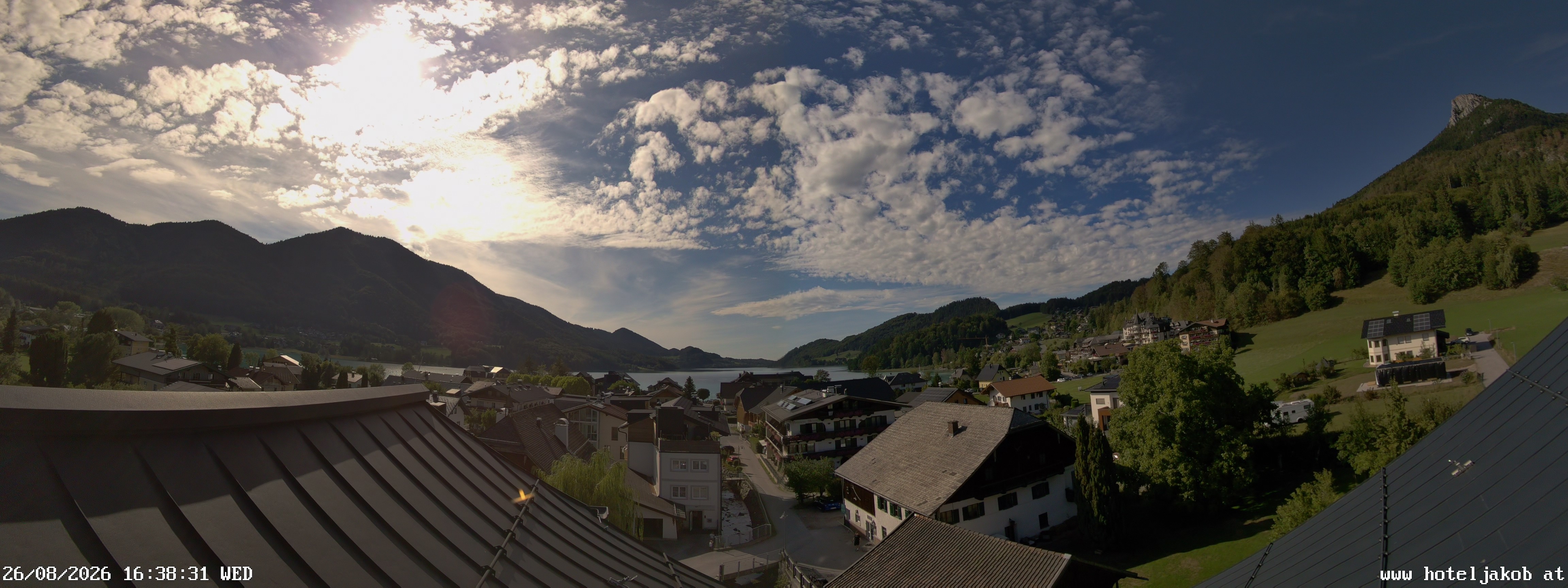 Archiv Foto Webcam Fuschlsee: Hotel Jakob