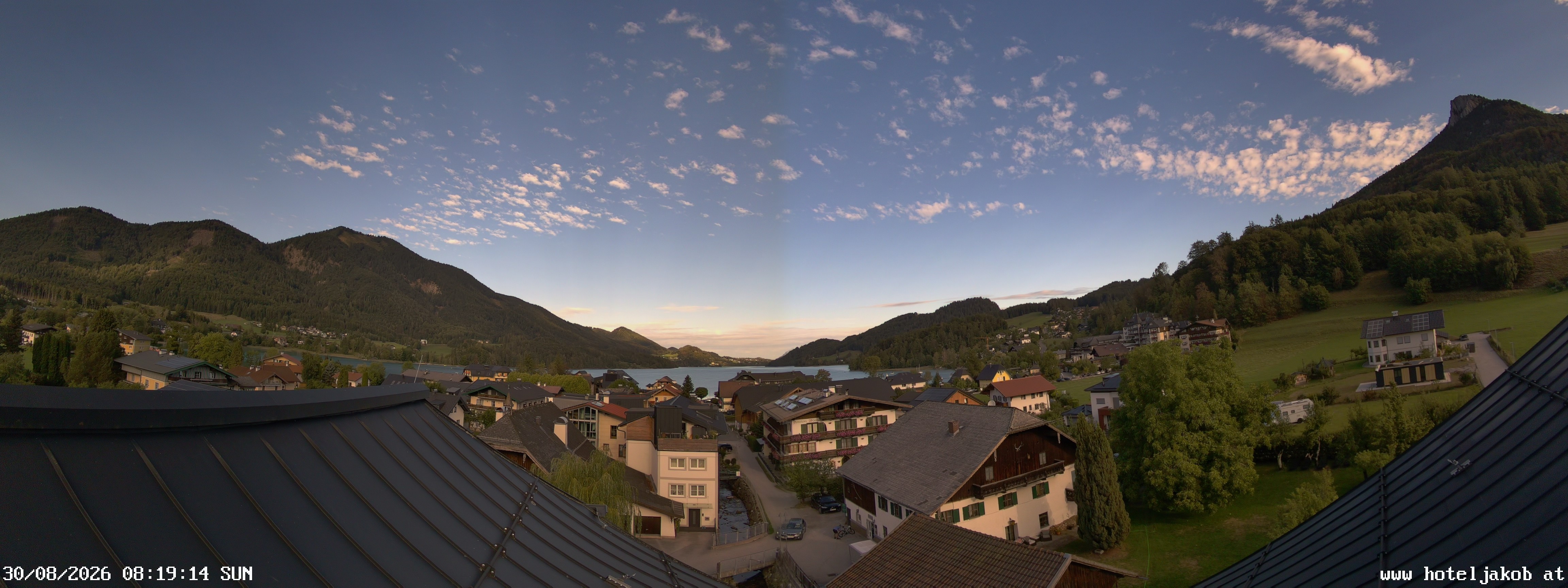 Archiv Foto Webcam Fuschlsee: Hotel Jakob