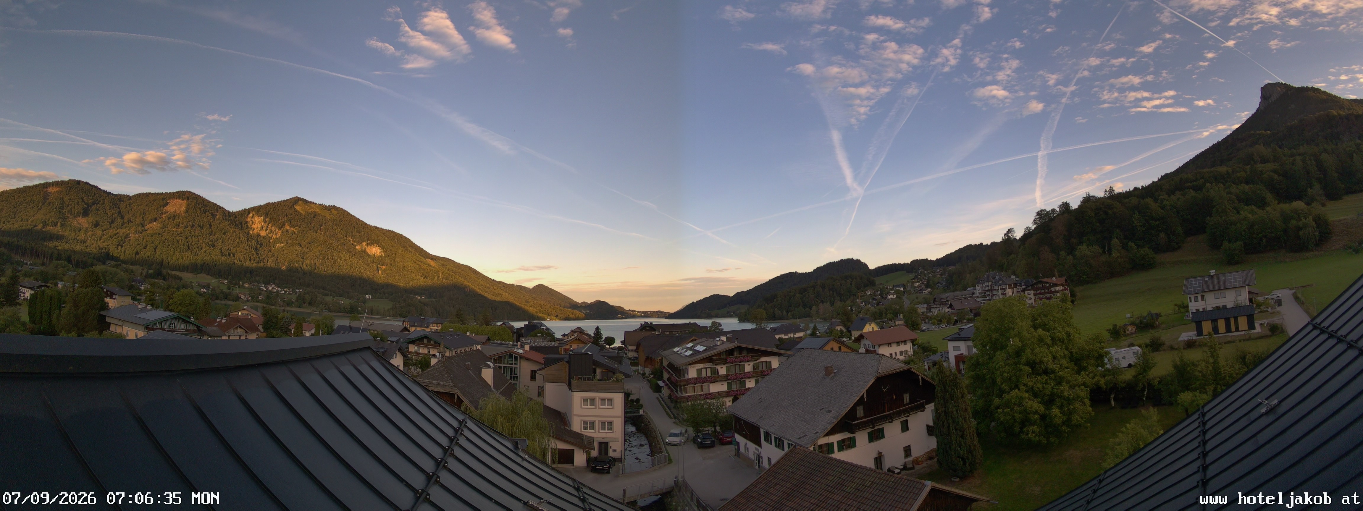 Archiv Foto Webcam Fuschlsee: Hotel Jakob