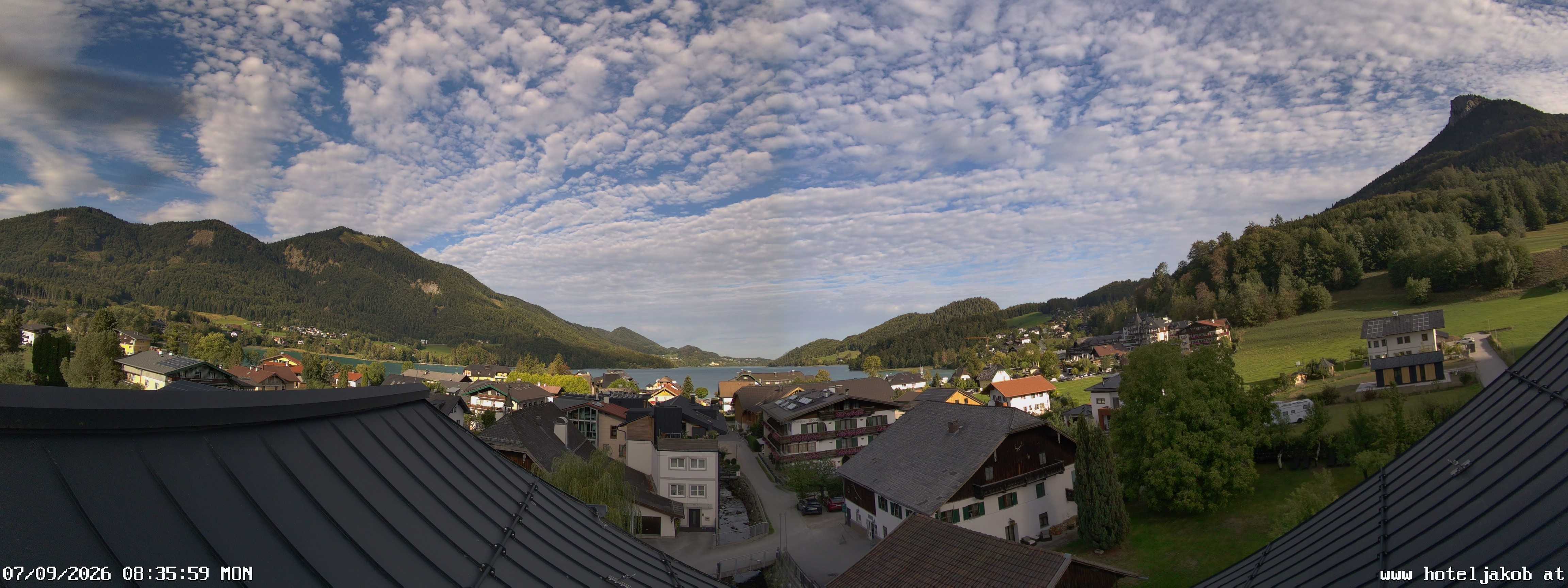 Archiv Foto Webcam Fuschlsee: Hotel Jakob