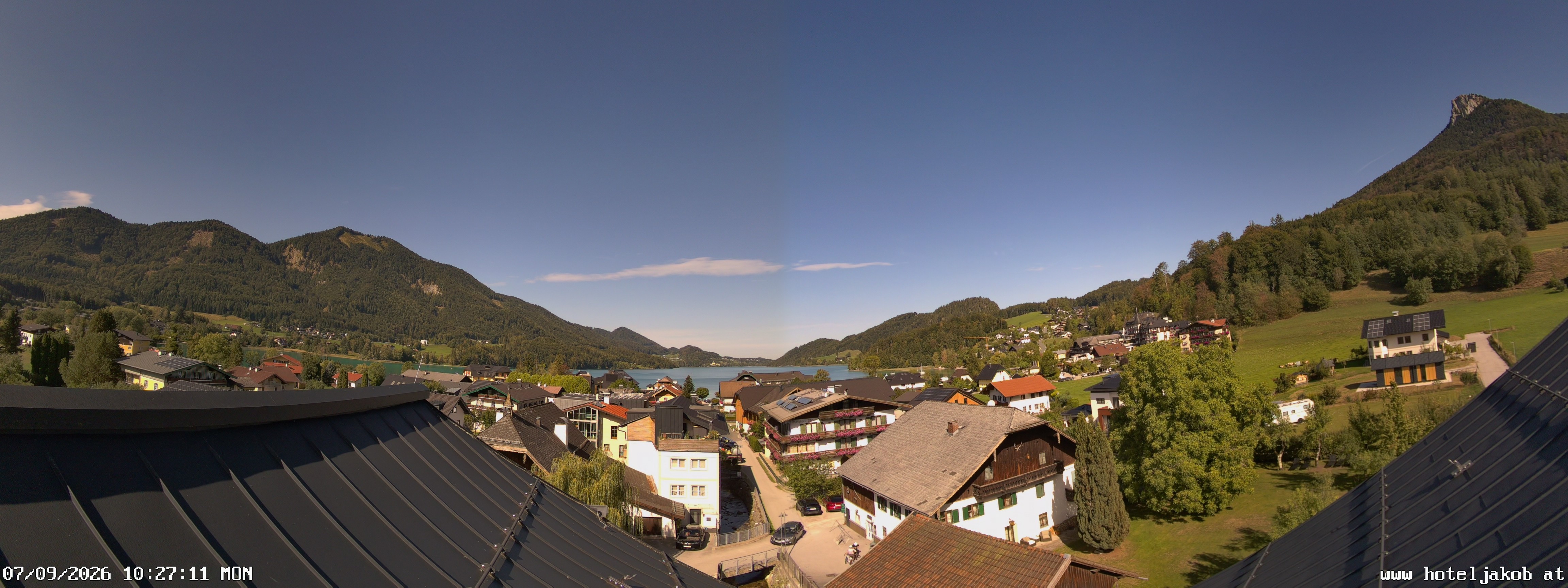 Archiv Foto Webcam Fuschlsee: Hotel Jakob