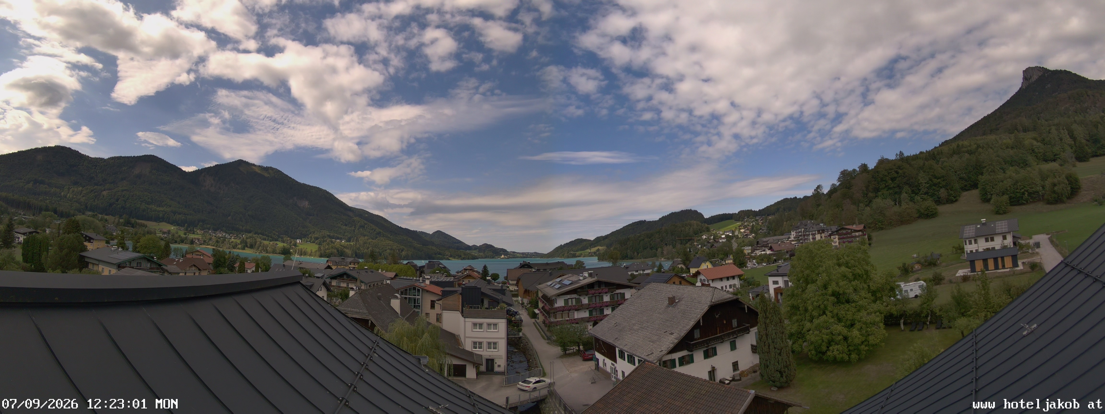 Archiv Foto Webcam Fuschlsee: Hotel Jakob