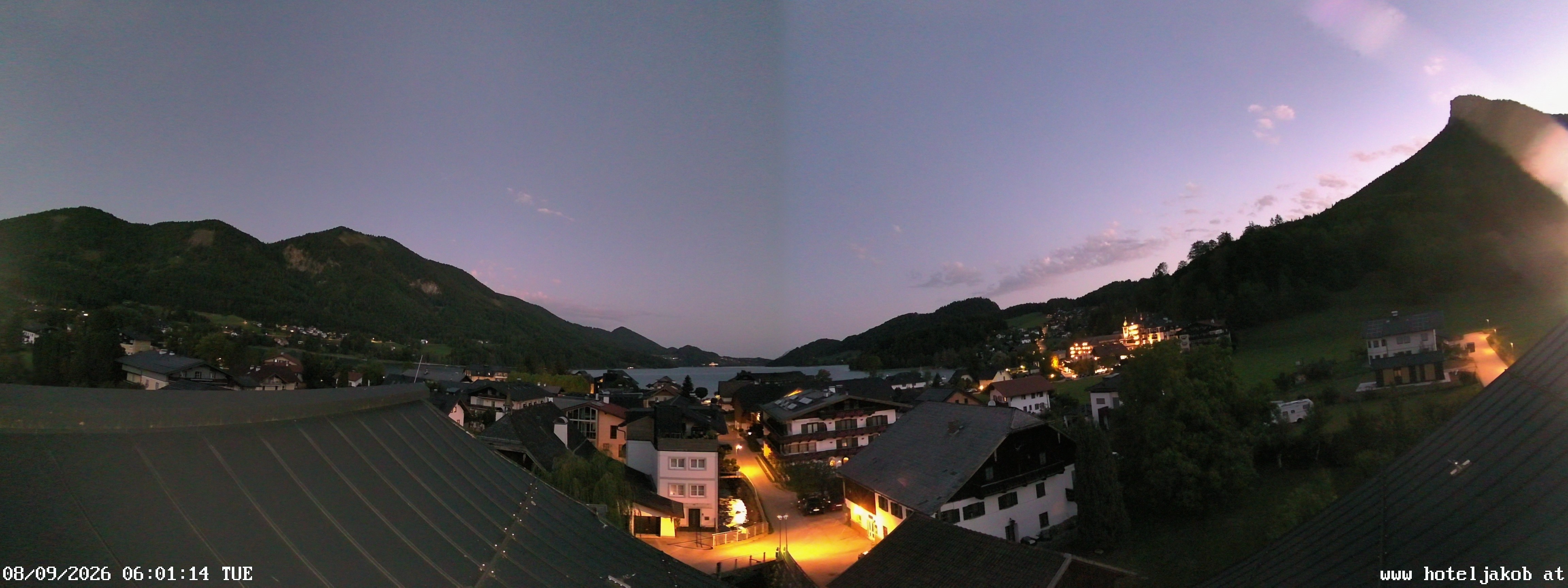 Archiv Foto Webcam Fuschlsee: Hotel Jakob