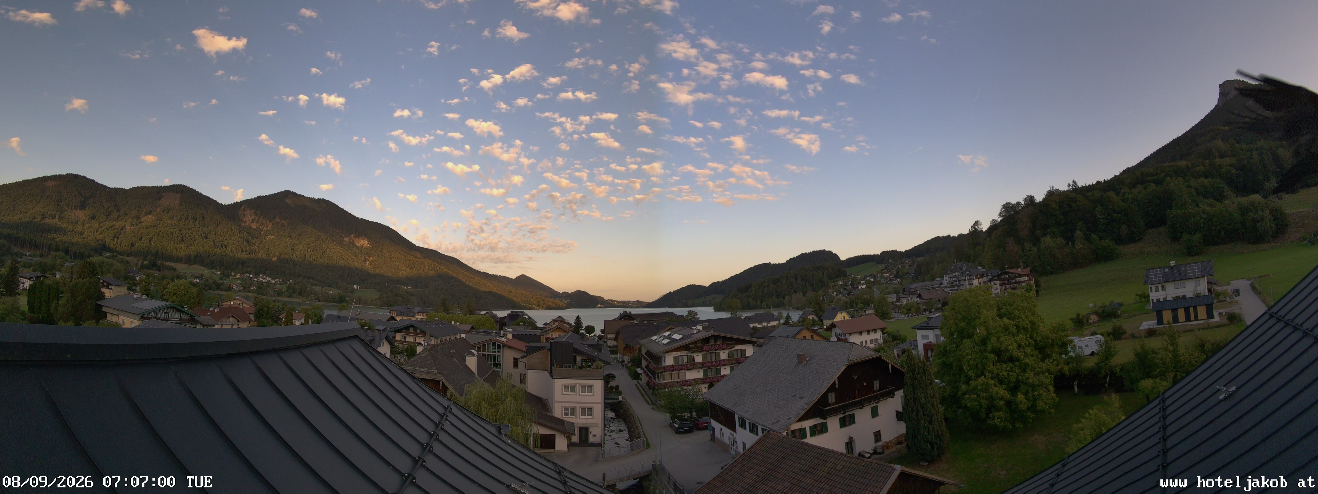 Archiv Foto Webcam Fuschlsee: Hotel Jakob