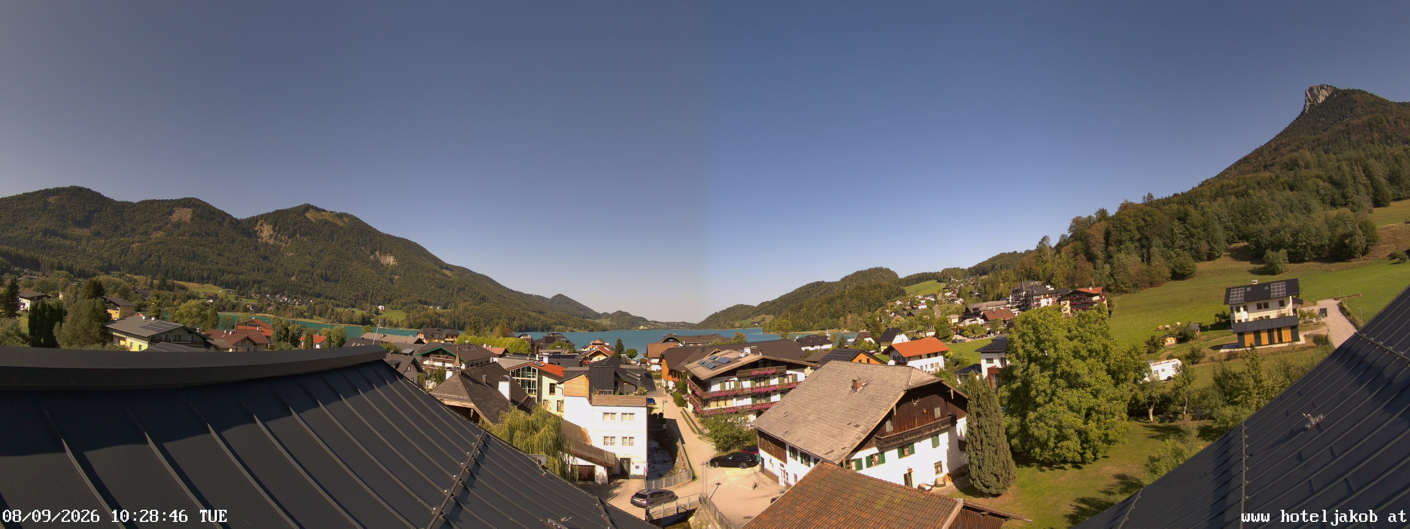 Archiv Foto Webcam Fuschlsee: Hotel Jakob