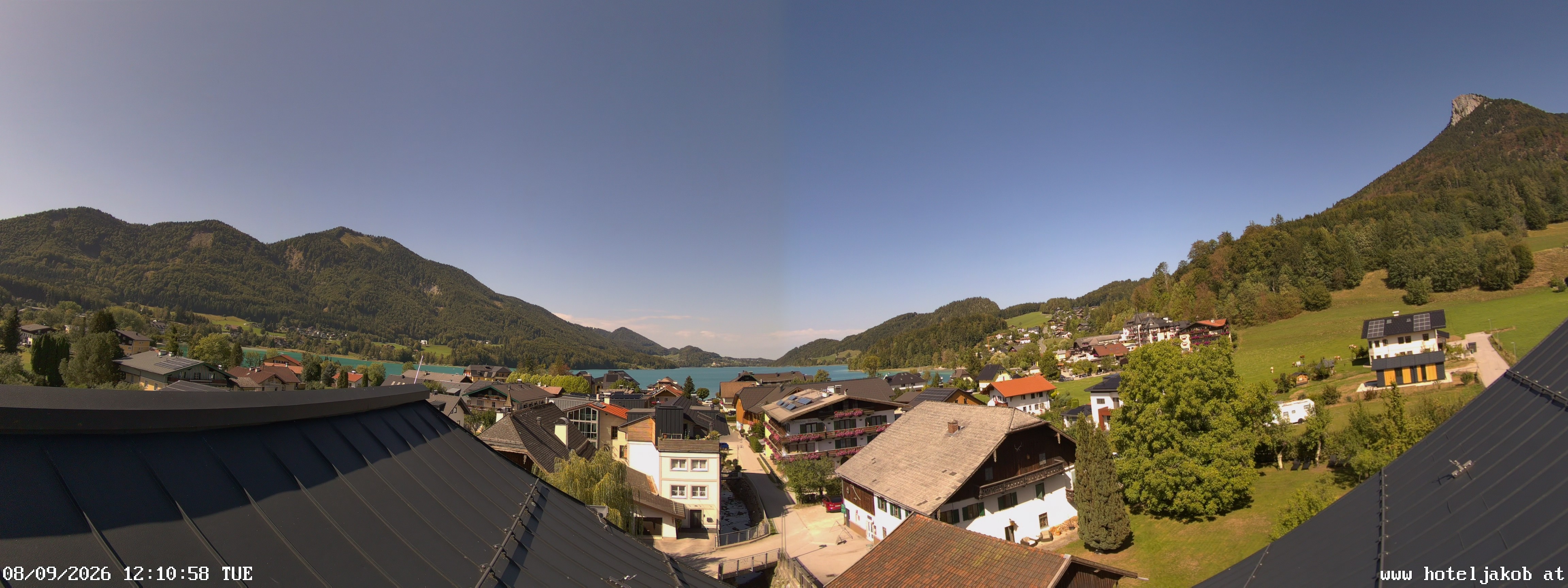 Archiv Foto Webcam Fuschlsee: Hotel Jakob