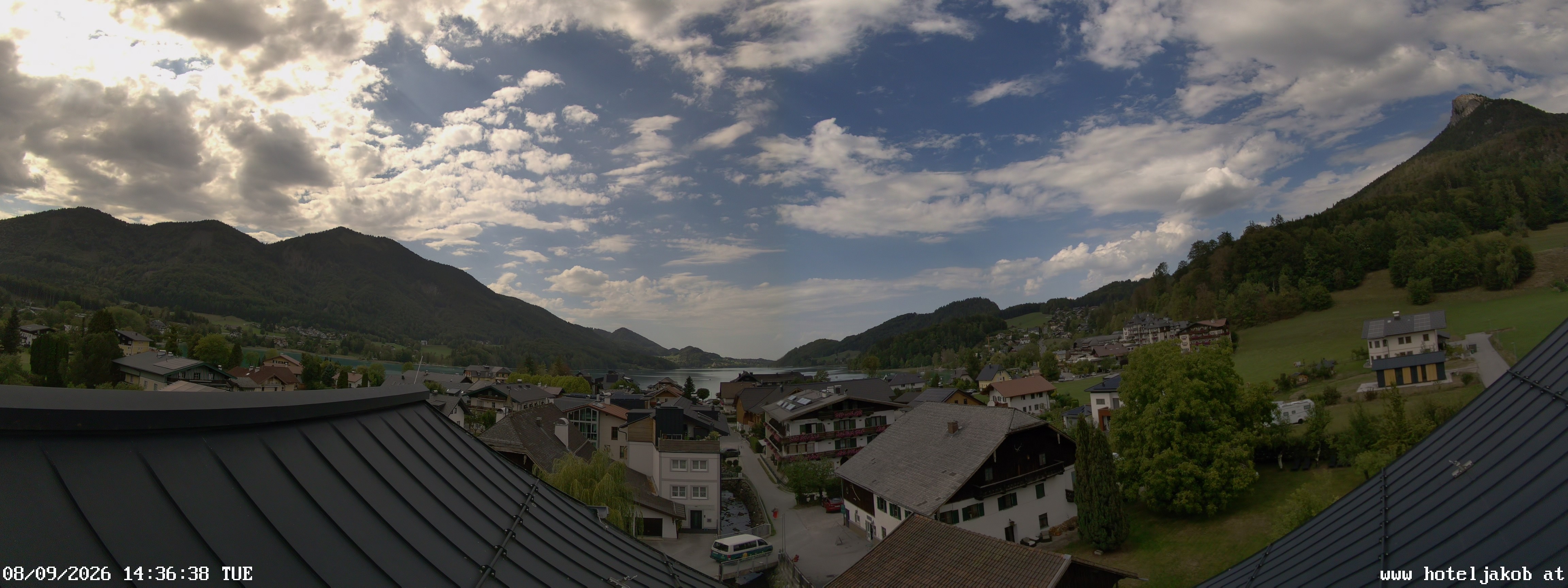 Archiv Foto Webcam Fuschlsee: Hotel Jakob