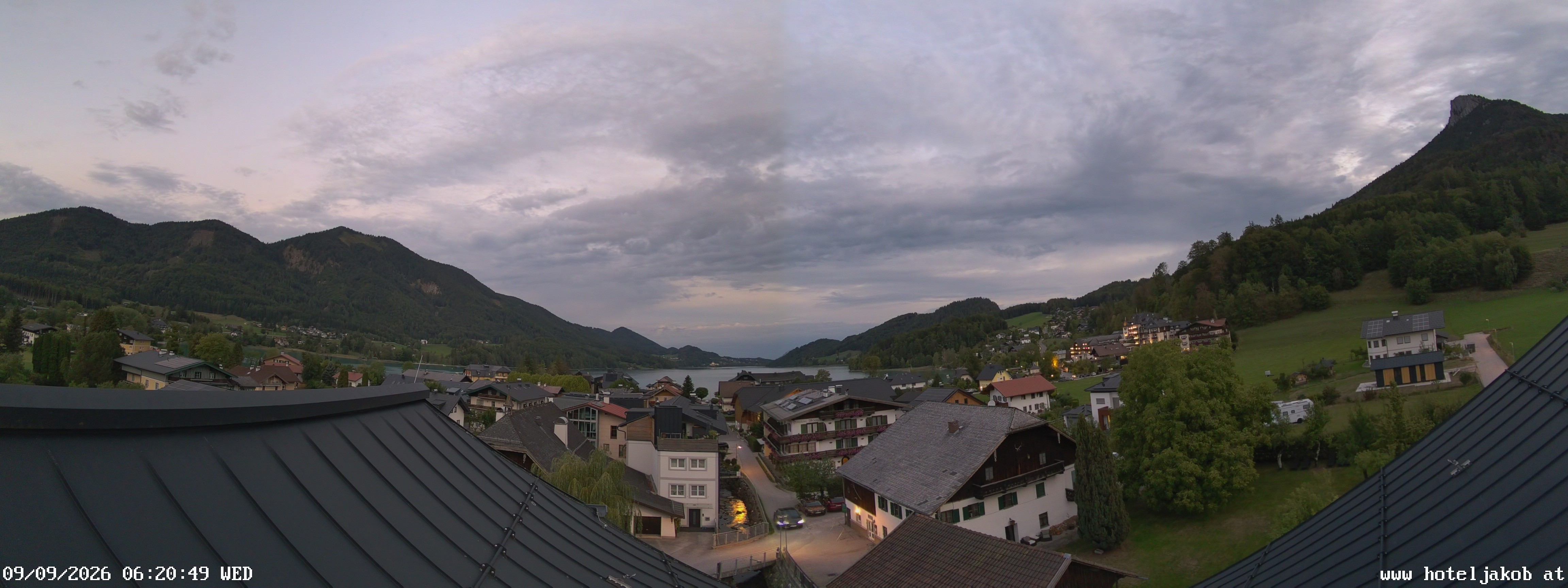 Archiv Foto Webcam Fuschlsee: Hotel Jakob