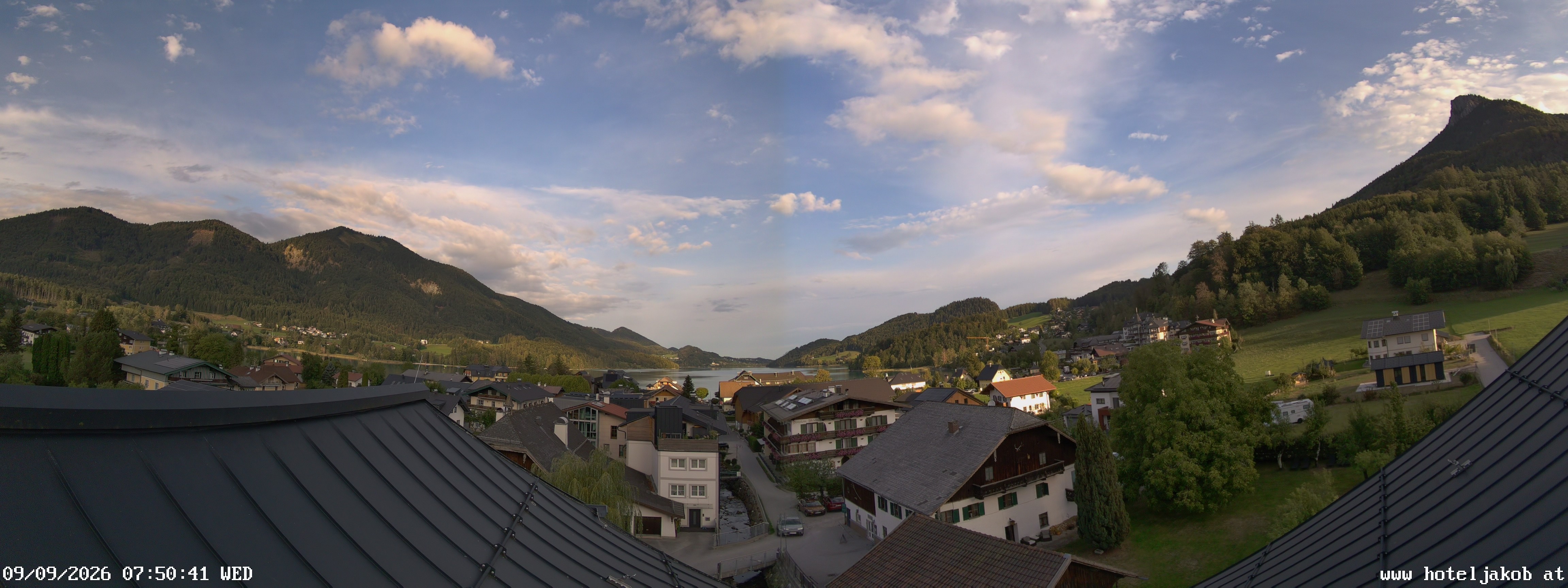 Archiv Foto Webcam Fuschlsee: Hotel Jakob