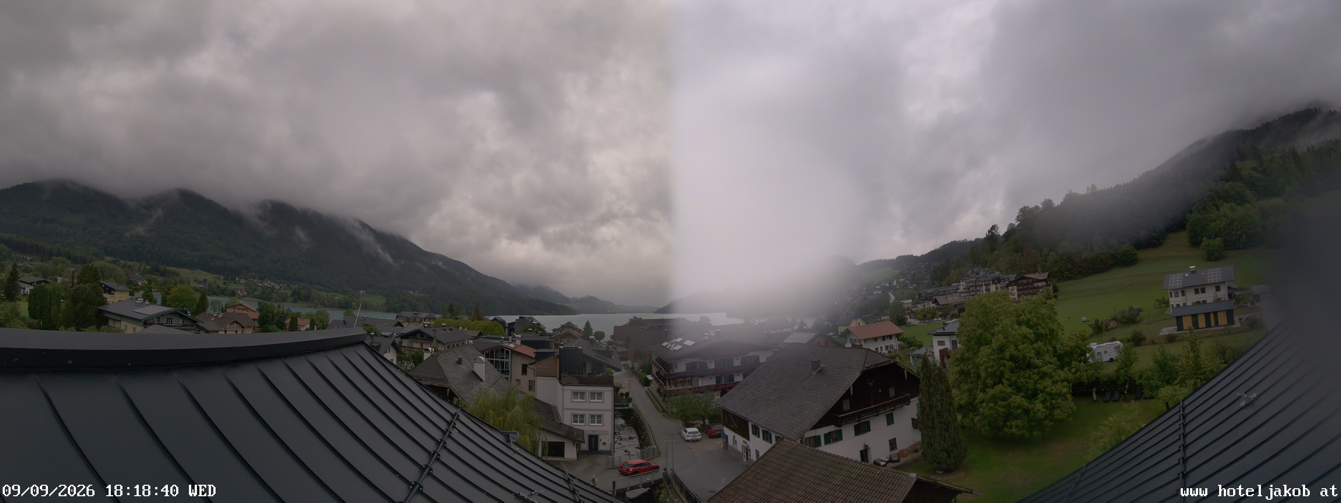 Archiv Foto Webcam Fuschlsee: Hotel Jakob