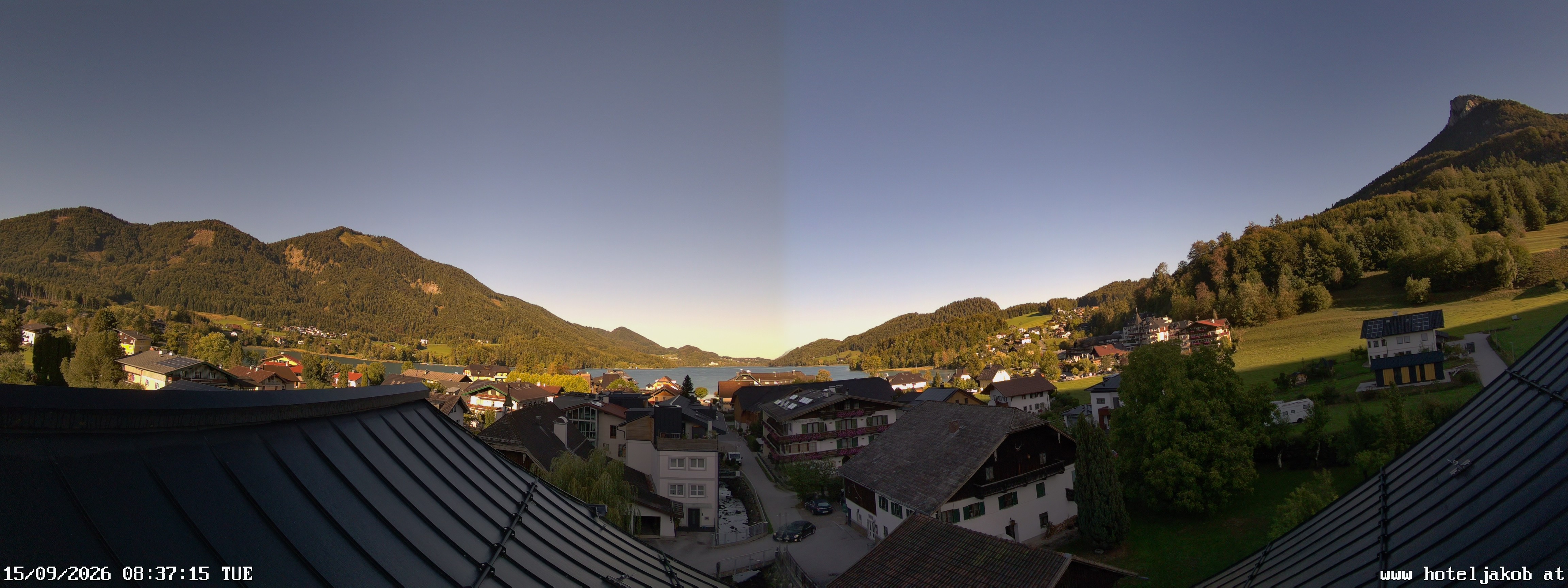 Archiv Foto Webcam Fuschlsee: Hotel Jakob