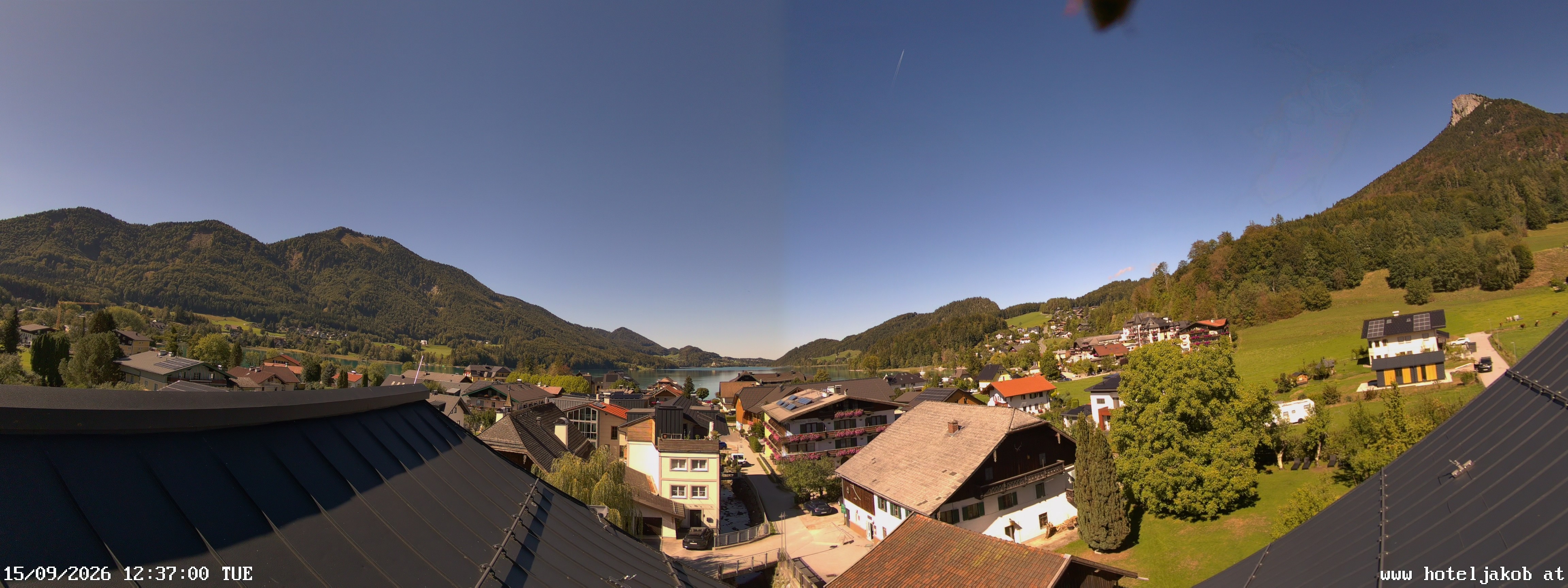 Archiv Foto Webcam Fuschlsee: Hotel Jakob