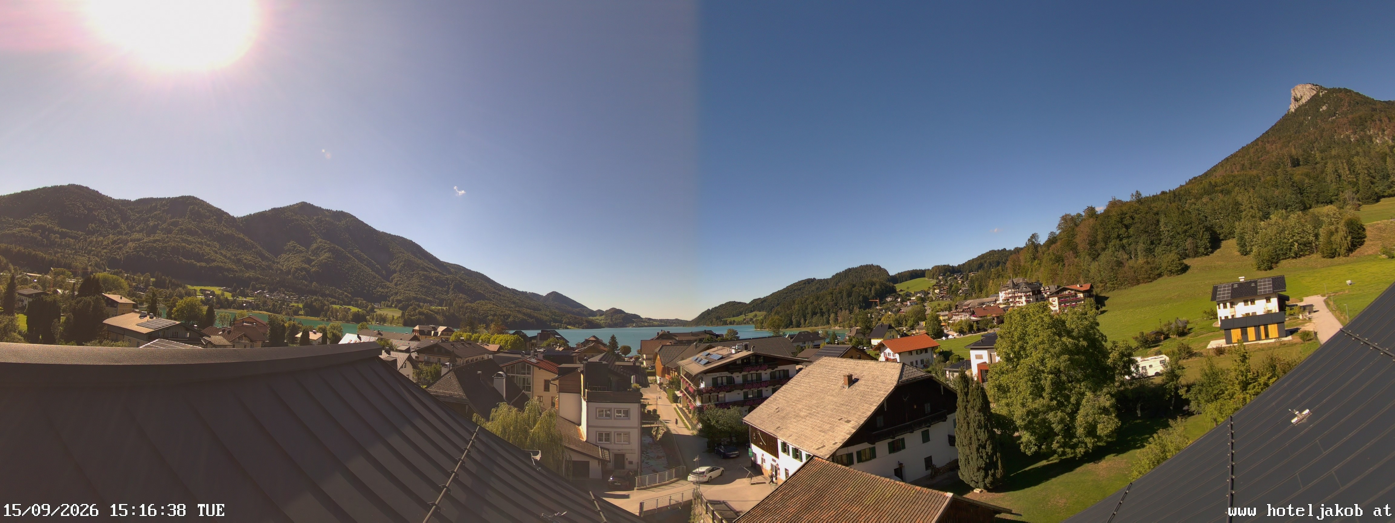Archiv Foto Webcam Fuschlsee: Hotel Jakob
