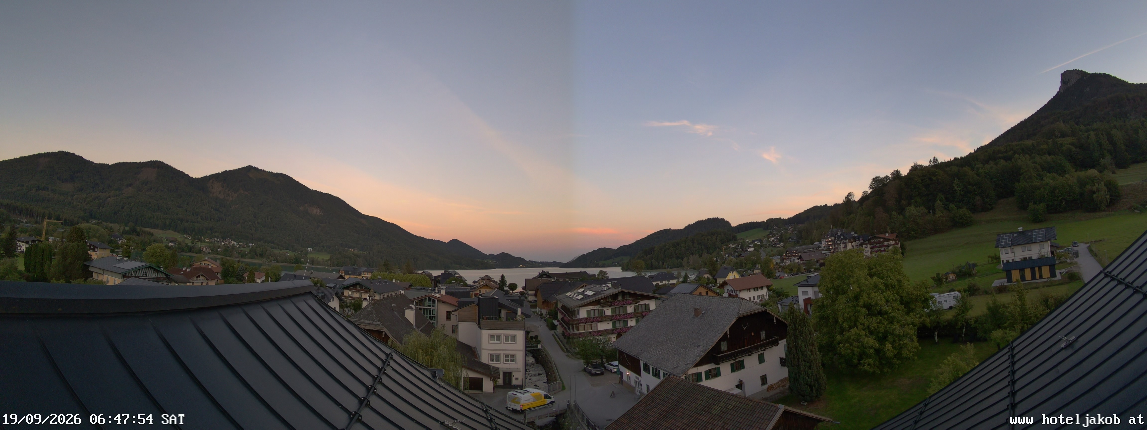 Archiv Foto Webcam Fuschlsee: Hotel Jakob