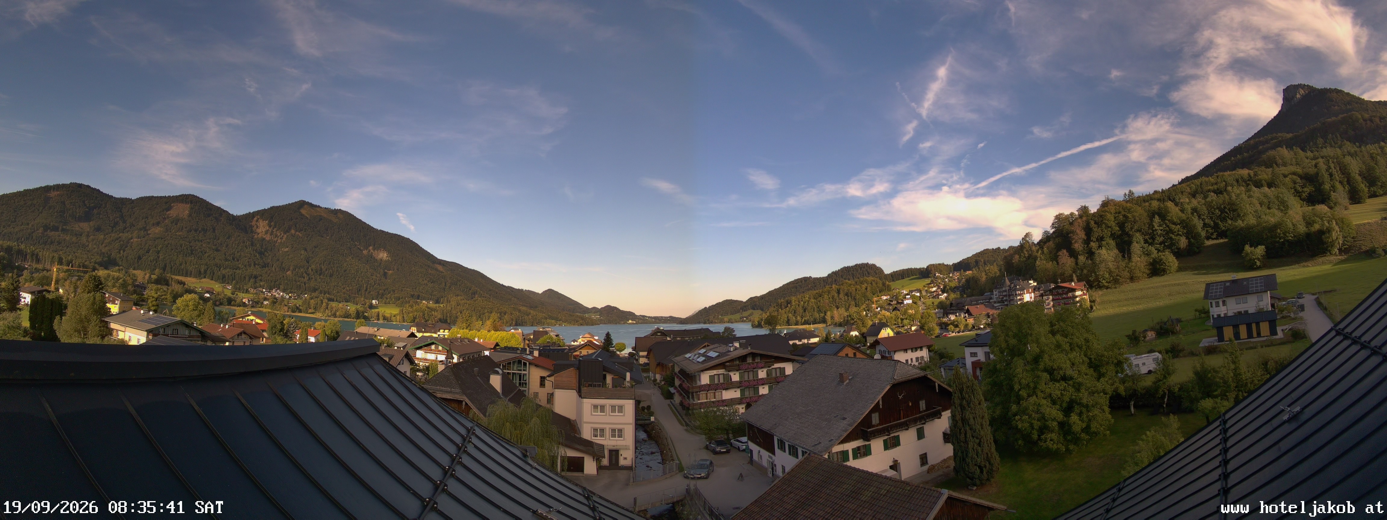 Archiv Foto Webcam Fuschlsee: Hotel Jakob