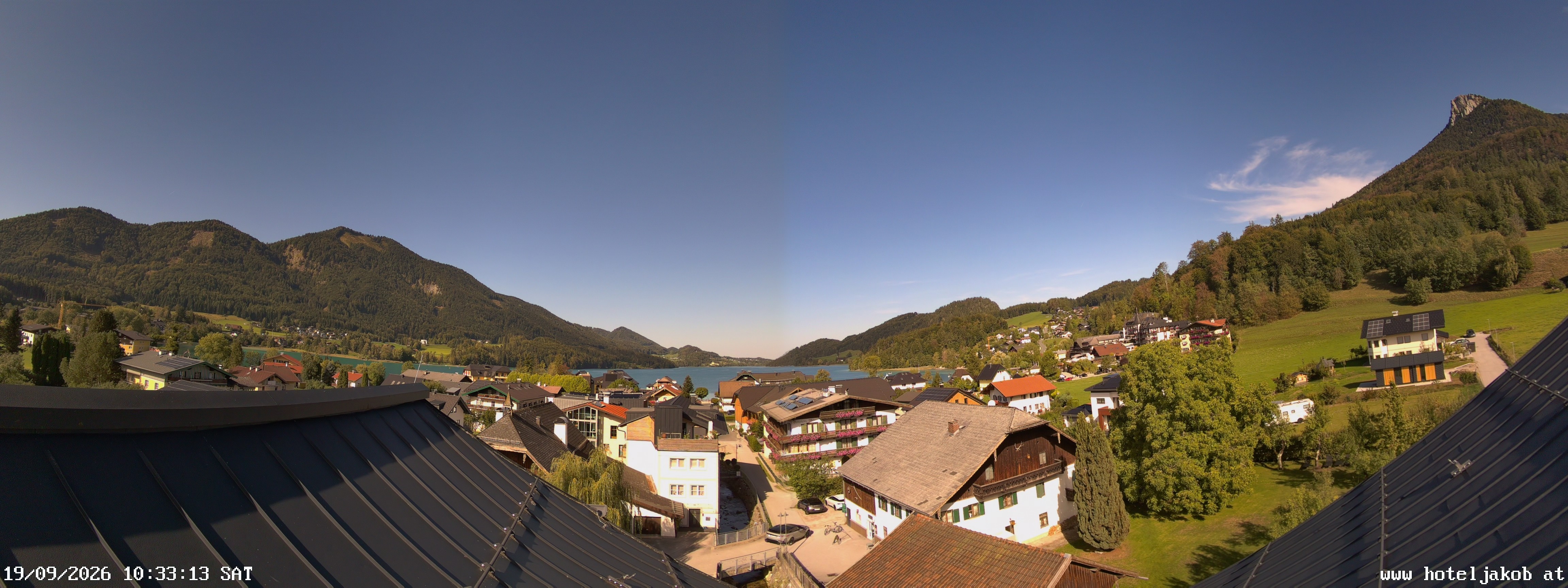 Archiv Foto Webcam Fuschlsee: Hotel Jakob