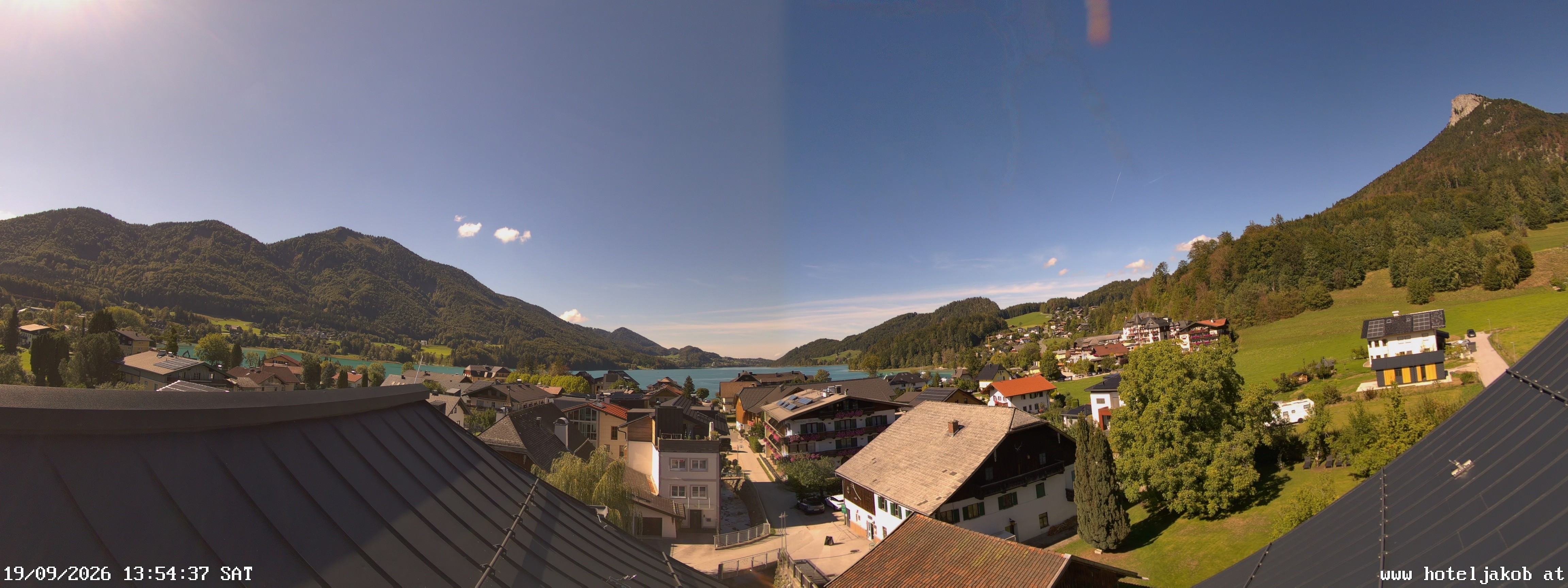 Archiv Foto Webcam Fuschlsee: Hotel Jakob