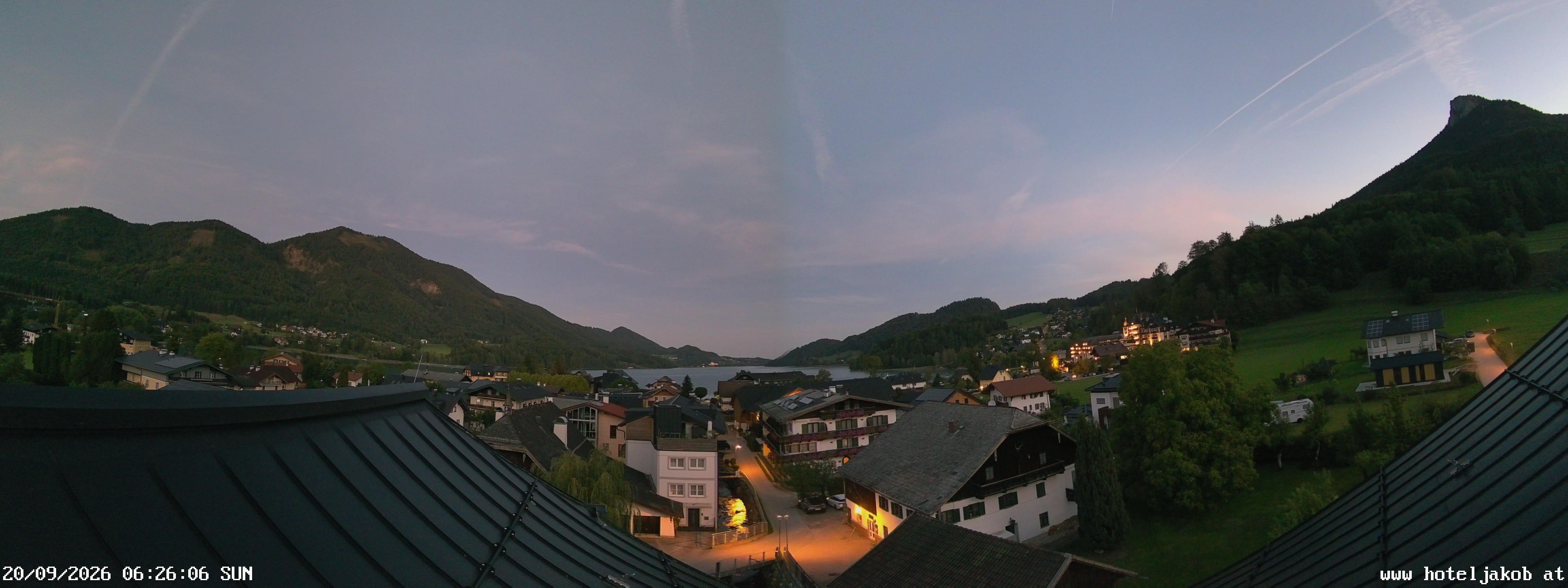 Archiv Foto Webcam Fuschlsee: Hotel Jakob