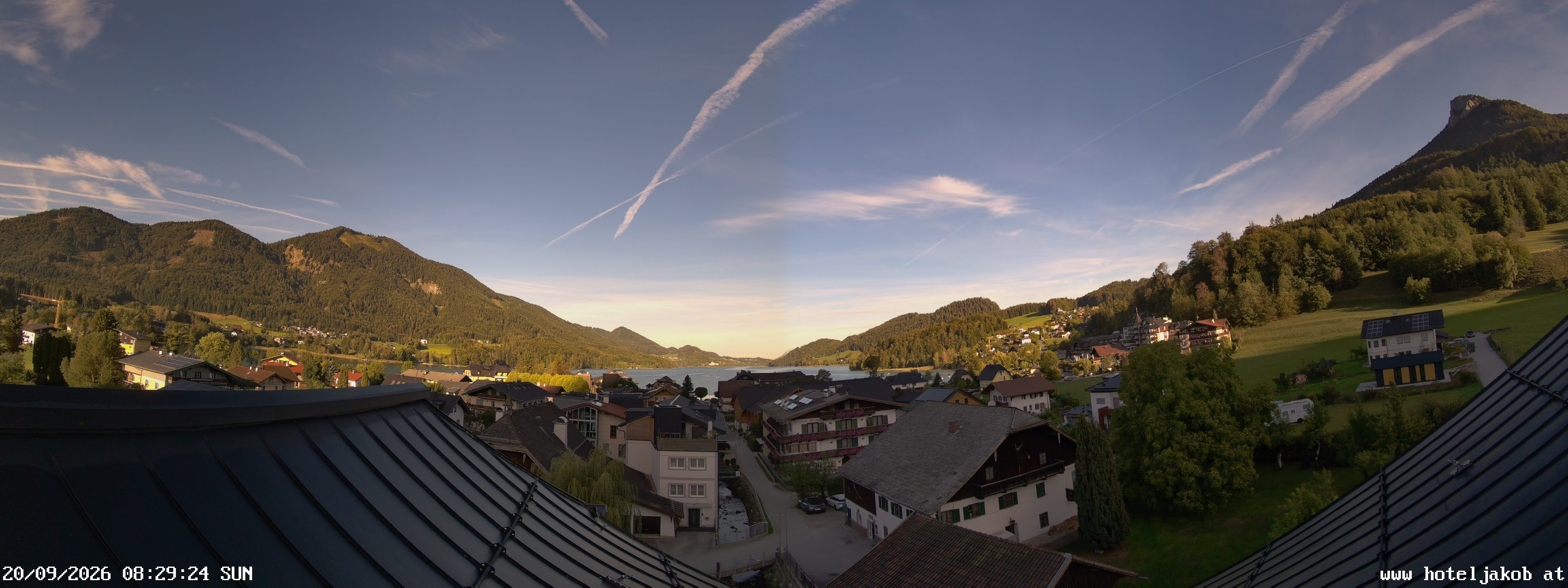 Archiv Foto Webcam Fuschlsee: Hotel Jakob