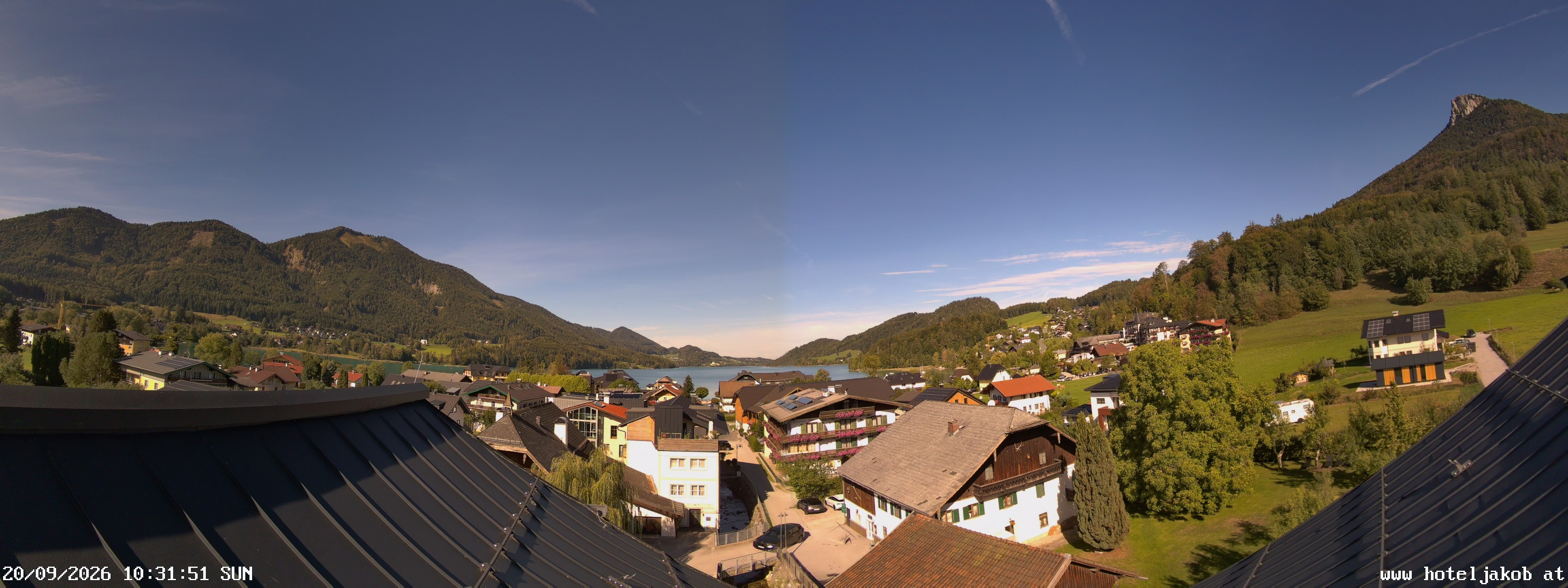 Archiv Foto Webcam Fuschlsee: Hotel Jakob