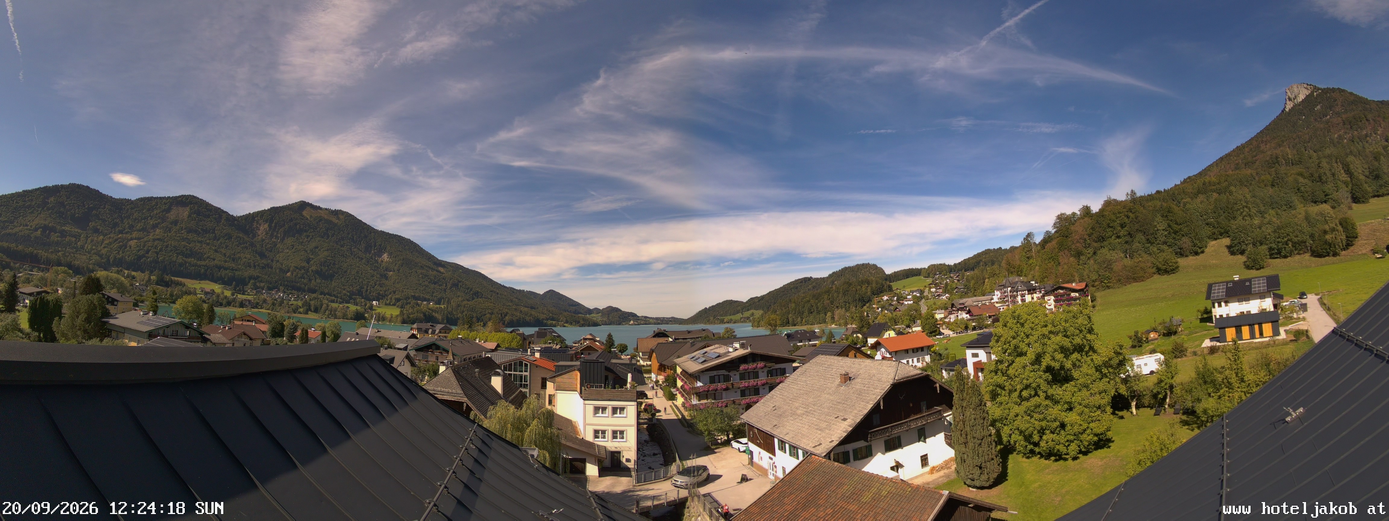 Archiv Foto Webcam Fuschlsee: Hotel Jakob
