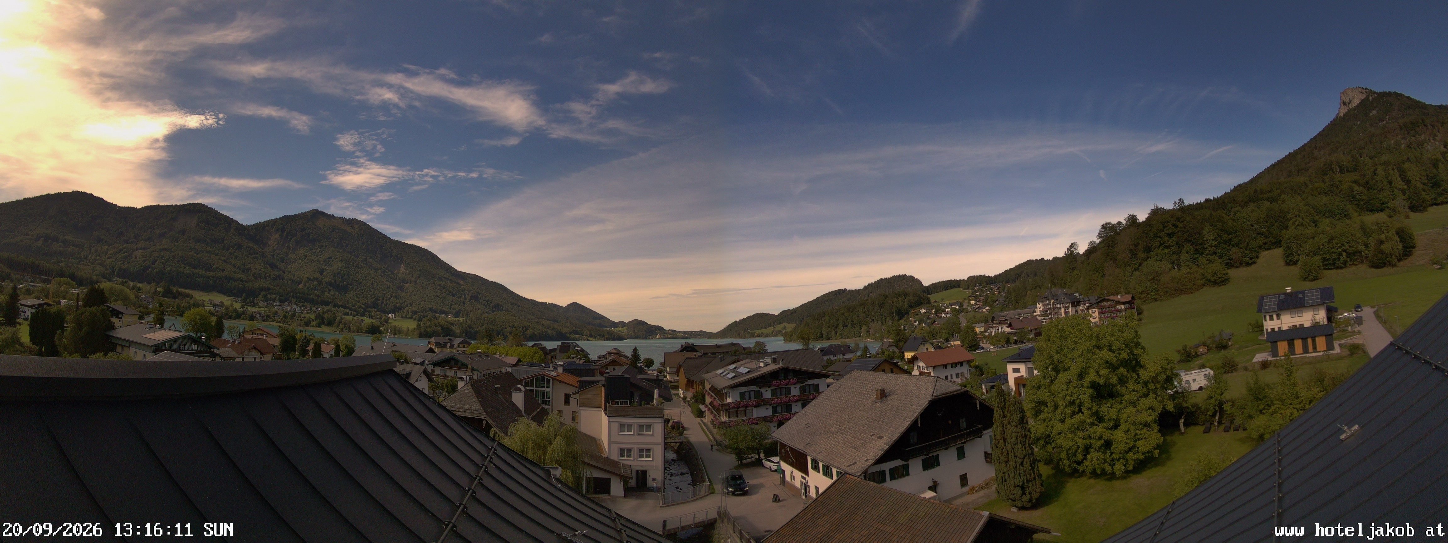 Archiv Foto Webcam Fuschlsee: Hotel Jakob