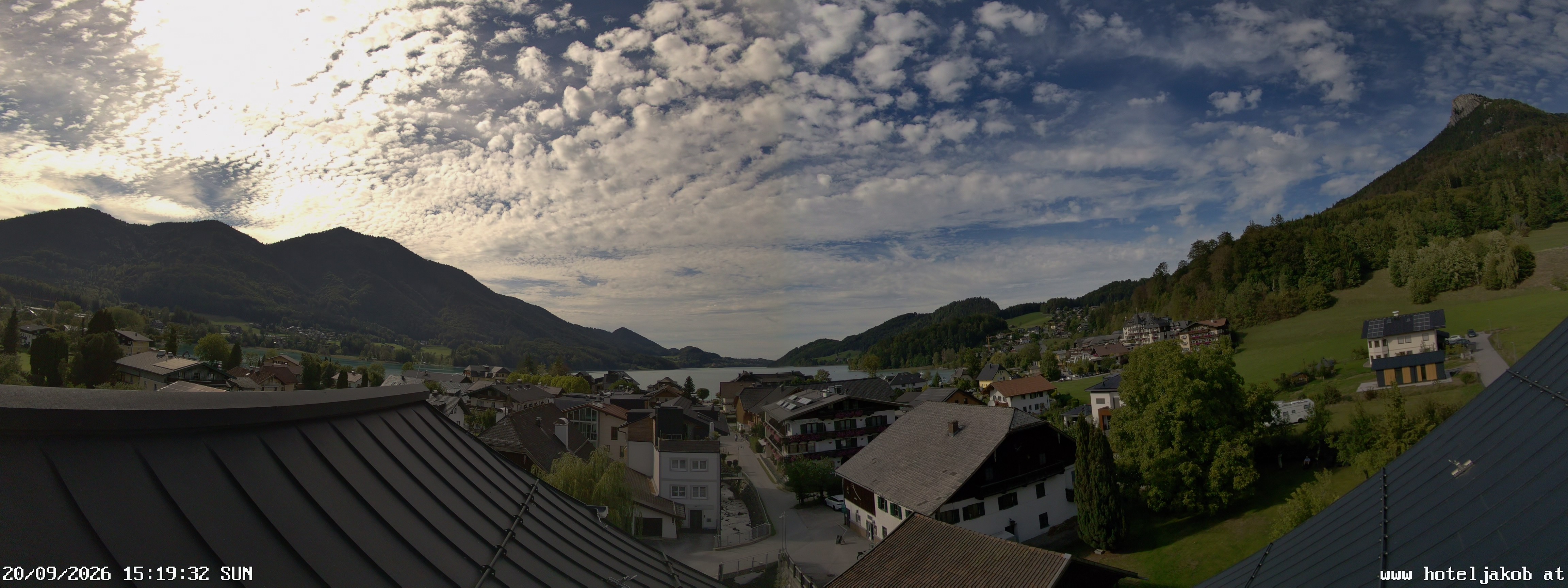 Archiv Foto Webcam Fuschlsee: Hotel Jakob
