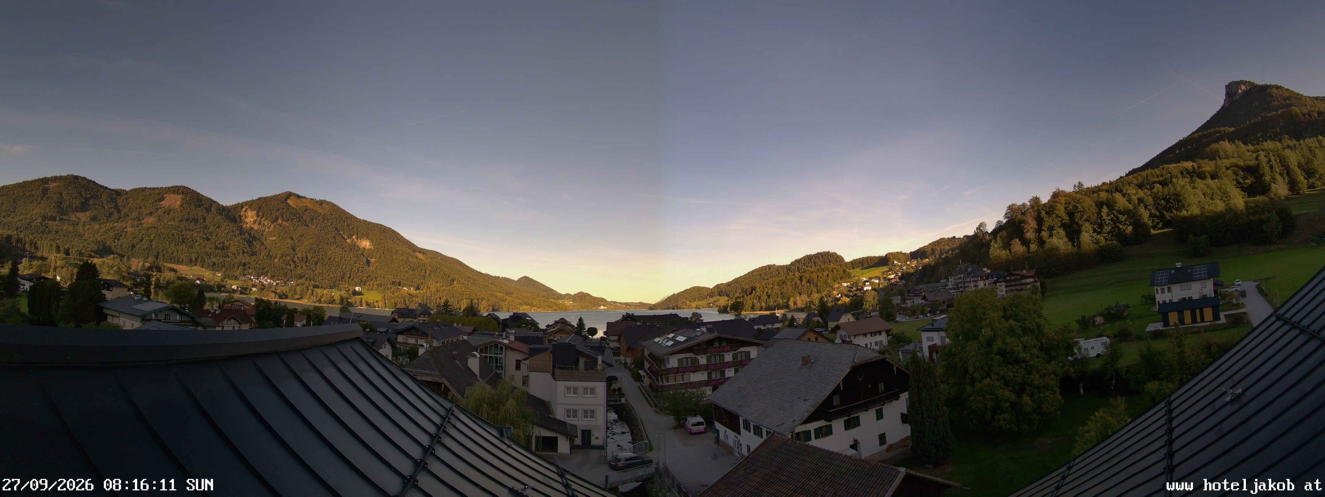 Archiv Foto Webcam Fuschlsee: Hotel Jakob