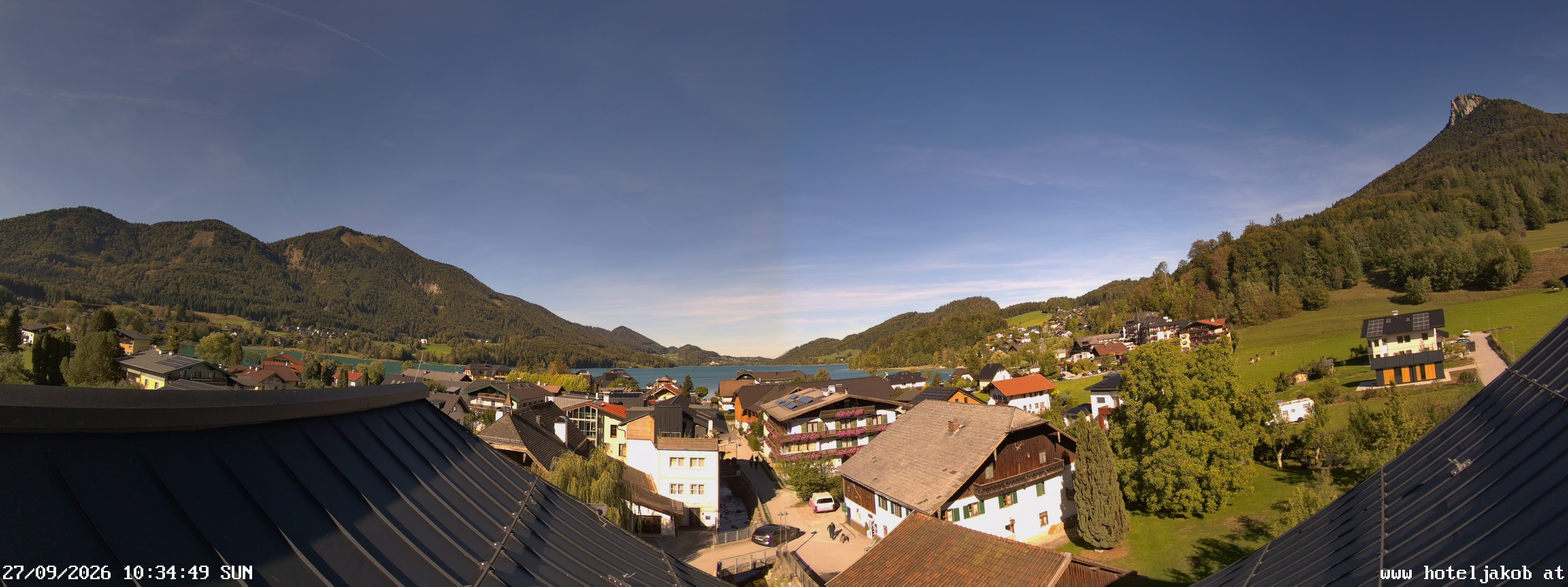 Archiv Foto Webcam Fuschlsee: Hotel Jakob