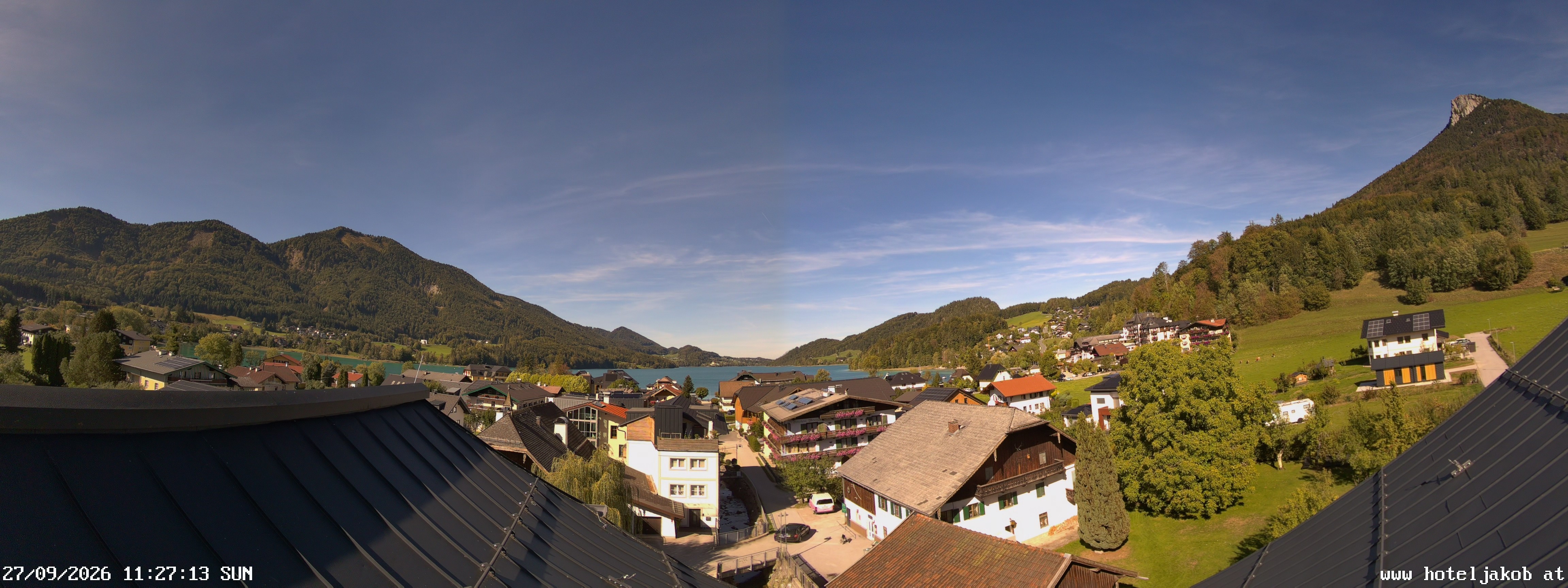 Archiv Foto Webcam Fuschlsee: Hotel Jakob