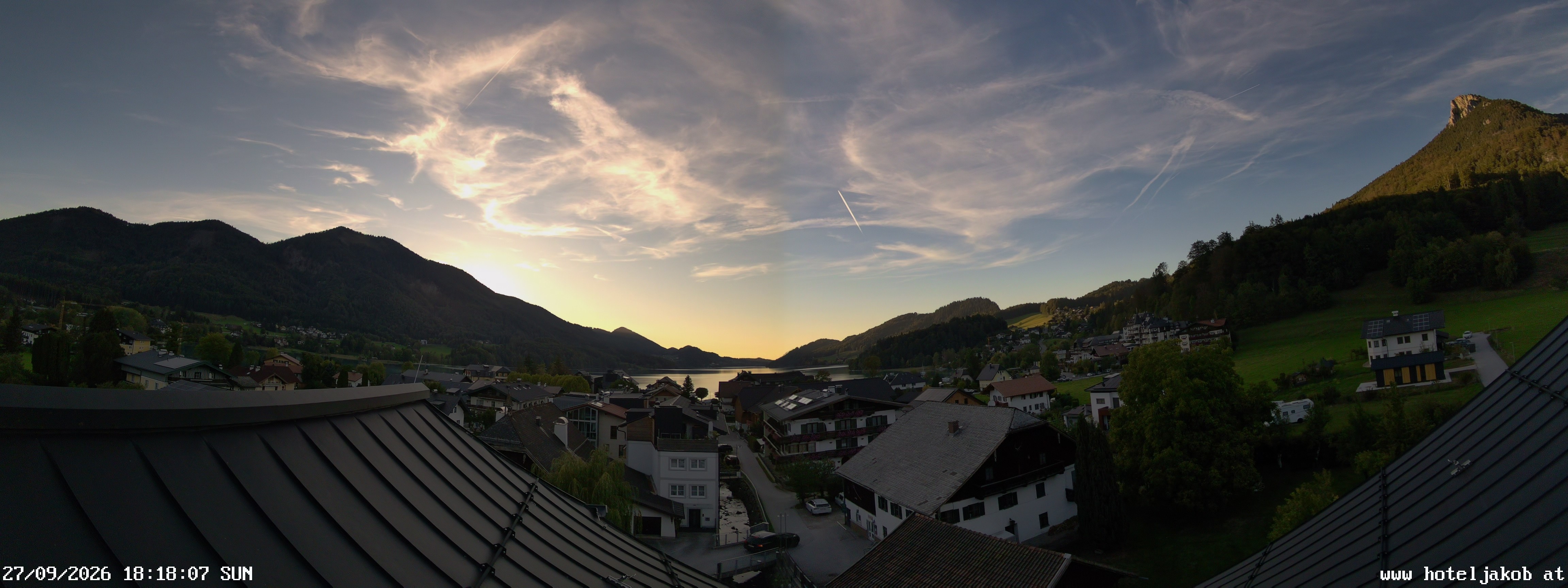 Archiv Foto Webcam Fuschlsee: Hotel Jakob