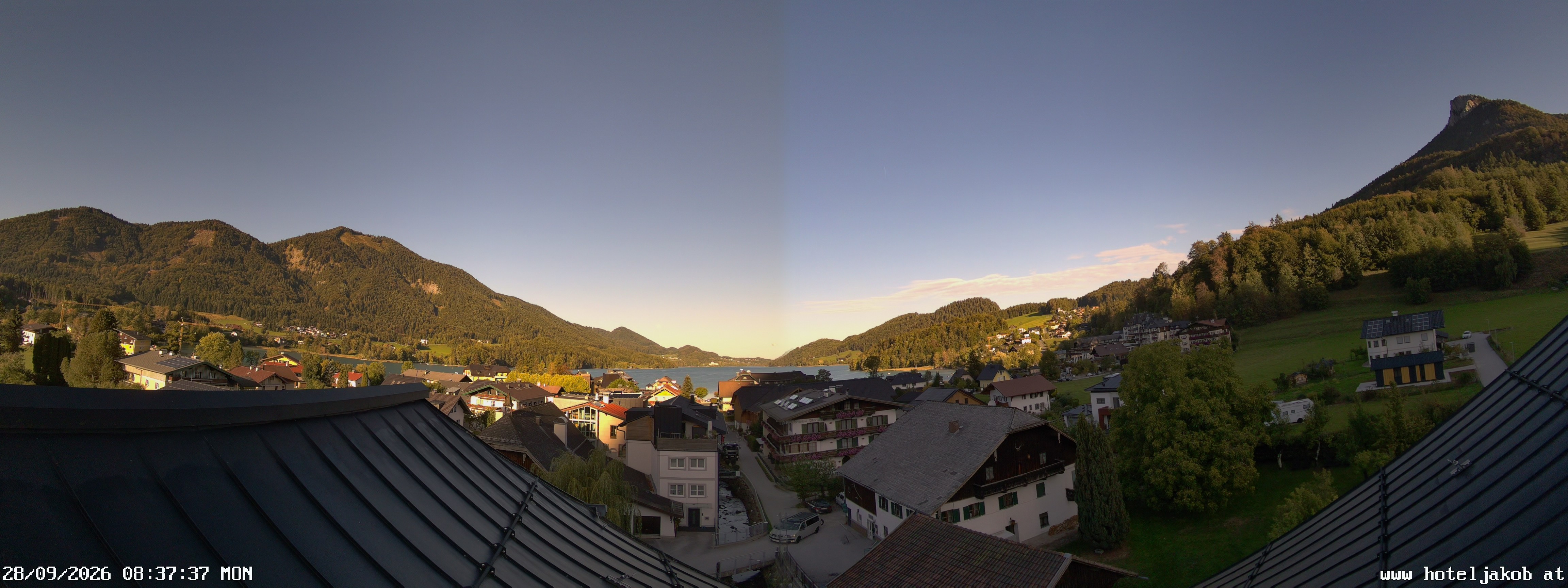 Archiv Foto Webcam Fuschlsee: Hotel Jakob