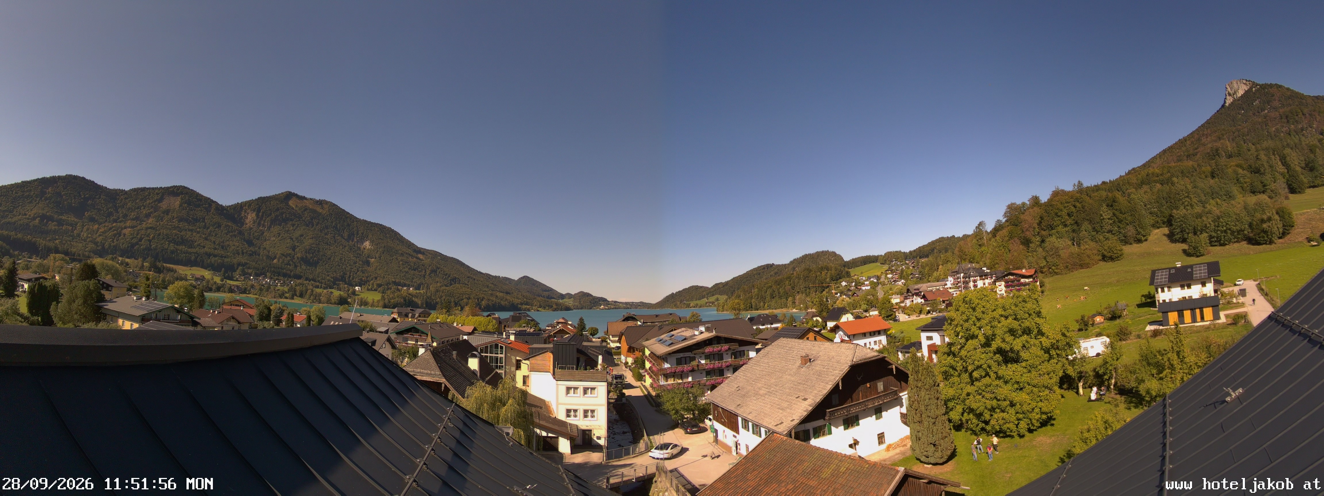 Archiv Foto Webcam Fuschlsee: Hotel Jakob