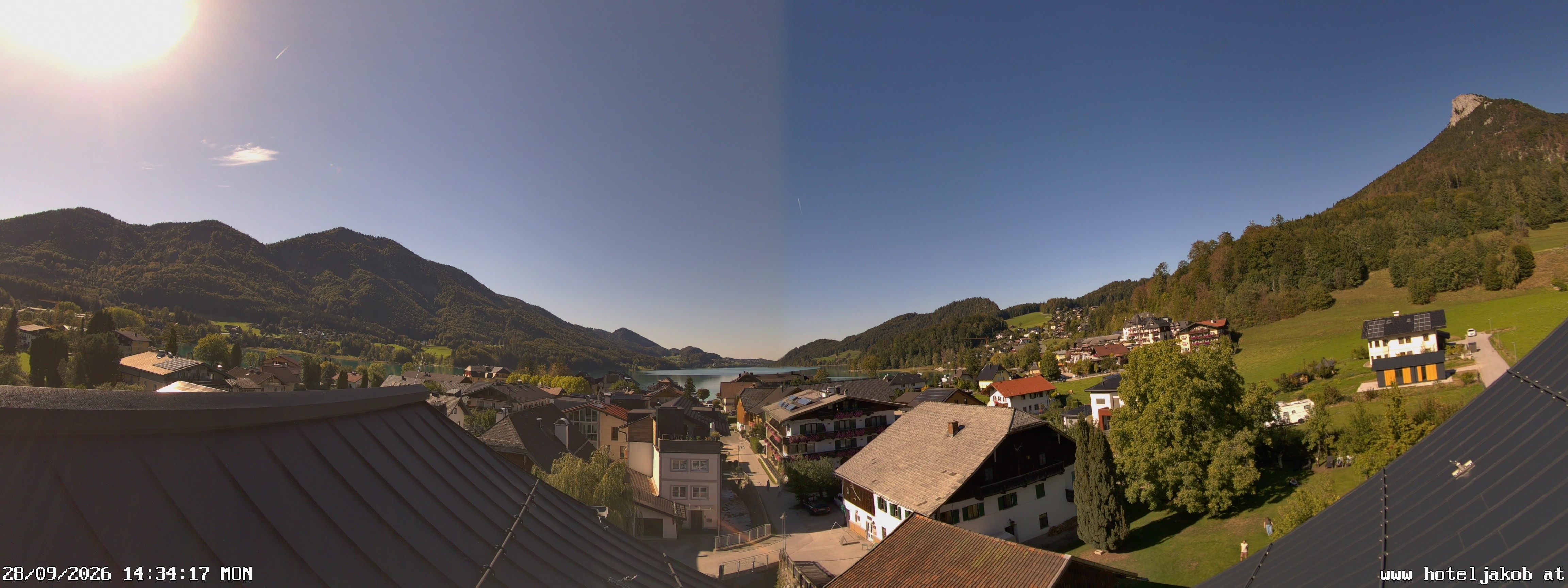 Archiv Foto Webcam Fuschlsee: Hotel Jakob