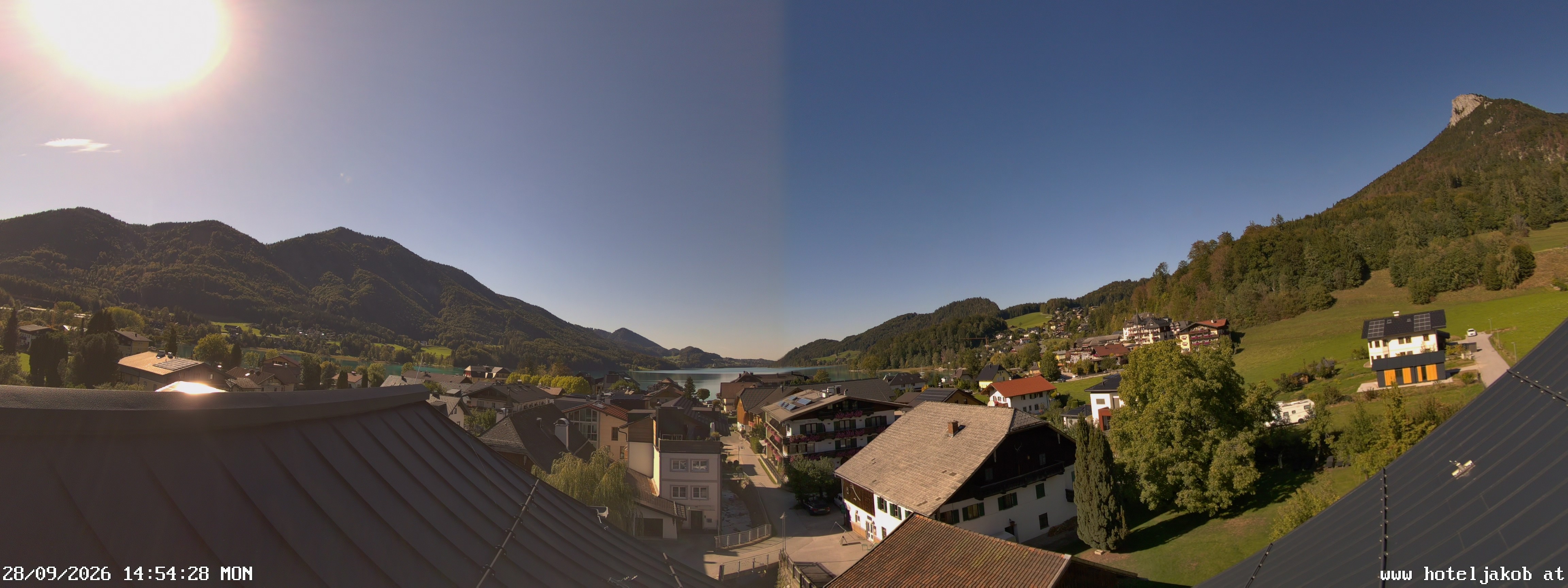 Archiv Foto Webcam Fuschlsee: Hotel Jakob