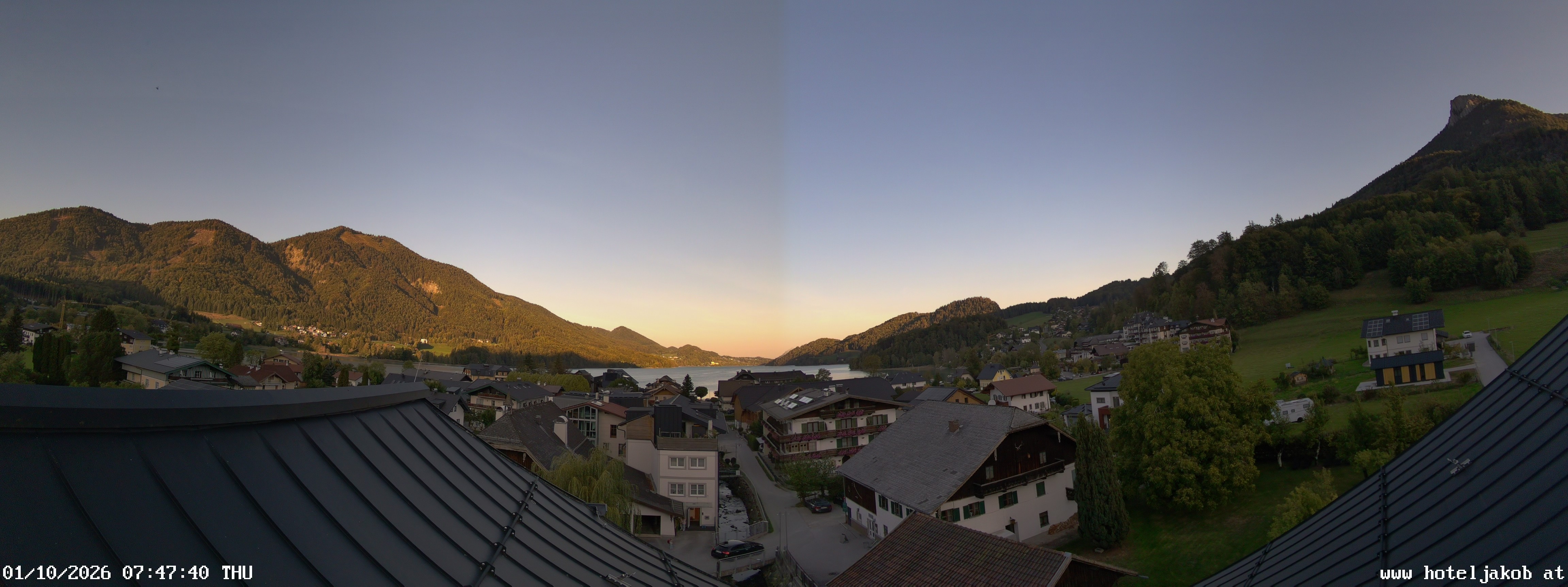 Archiv Foto Webcam Fuschlsee: Hotel Jakob