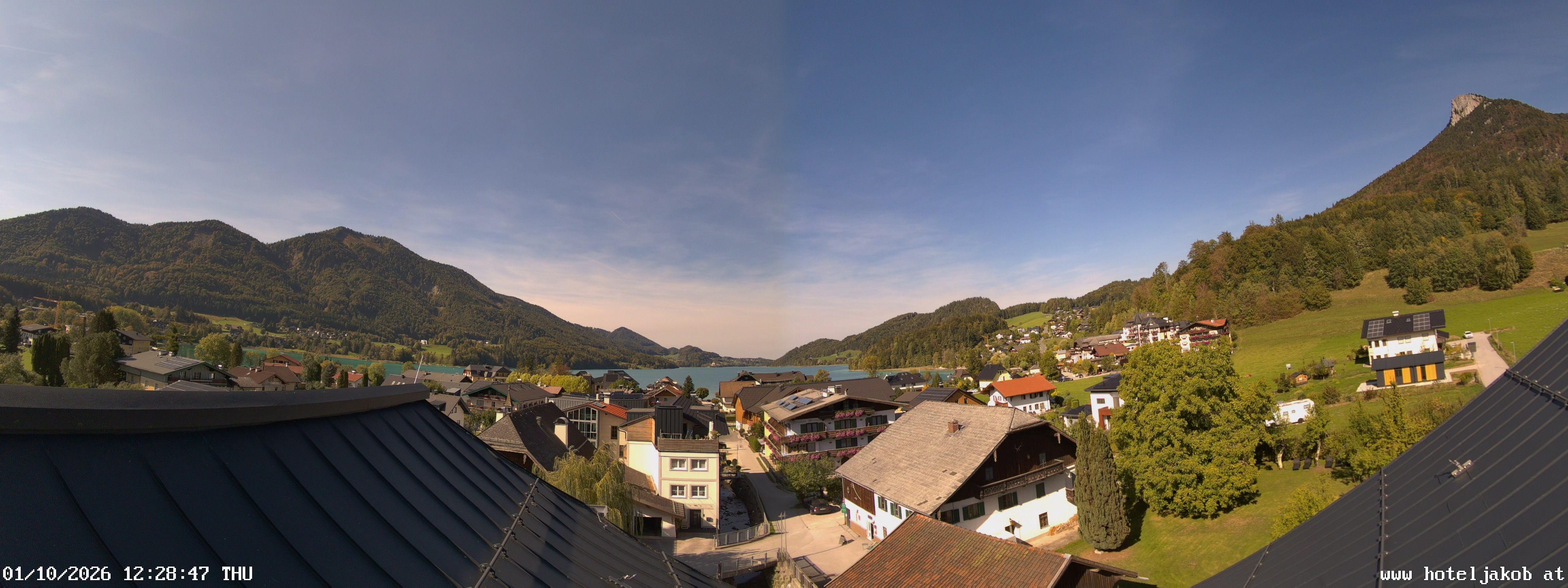 Archiv Foto Webcam Fuschlsee: Hotel Jakob