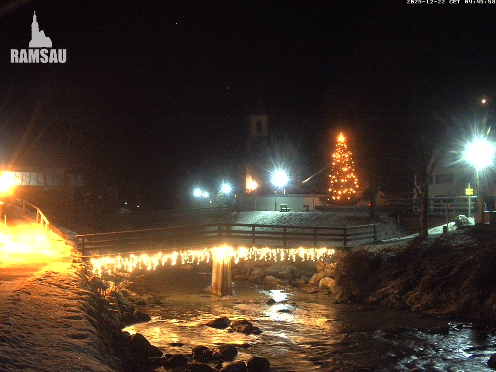 Archiv Foto Webcam Malerwinkel in Ramsau bei Berchtesgaden - Ortskirche St. Sebastian