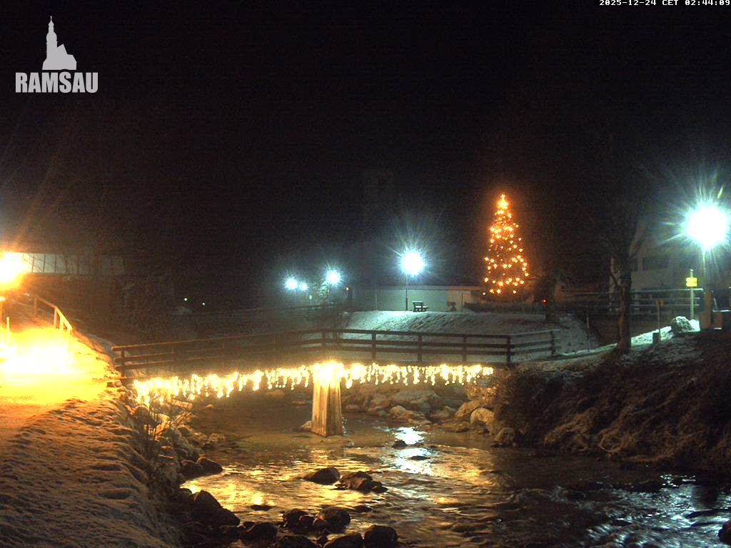 Archiv Foto Webcam Malerwinkel in Ramsau bei Berchtesgaden - Ortskirche St. Sebastian
