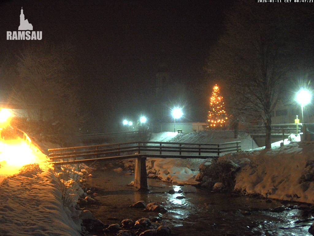 Archiv Foto Webcam Malerwinkel in Ramsau bei Berchtesgaden - Ortskirche St. Sebastian