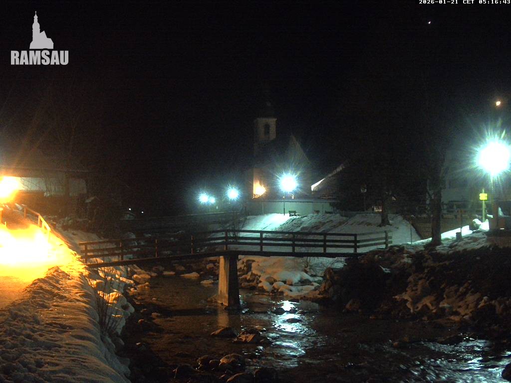 Archived image Webcam Ramsau - Berchtesgaden - St. Sebastian Church