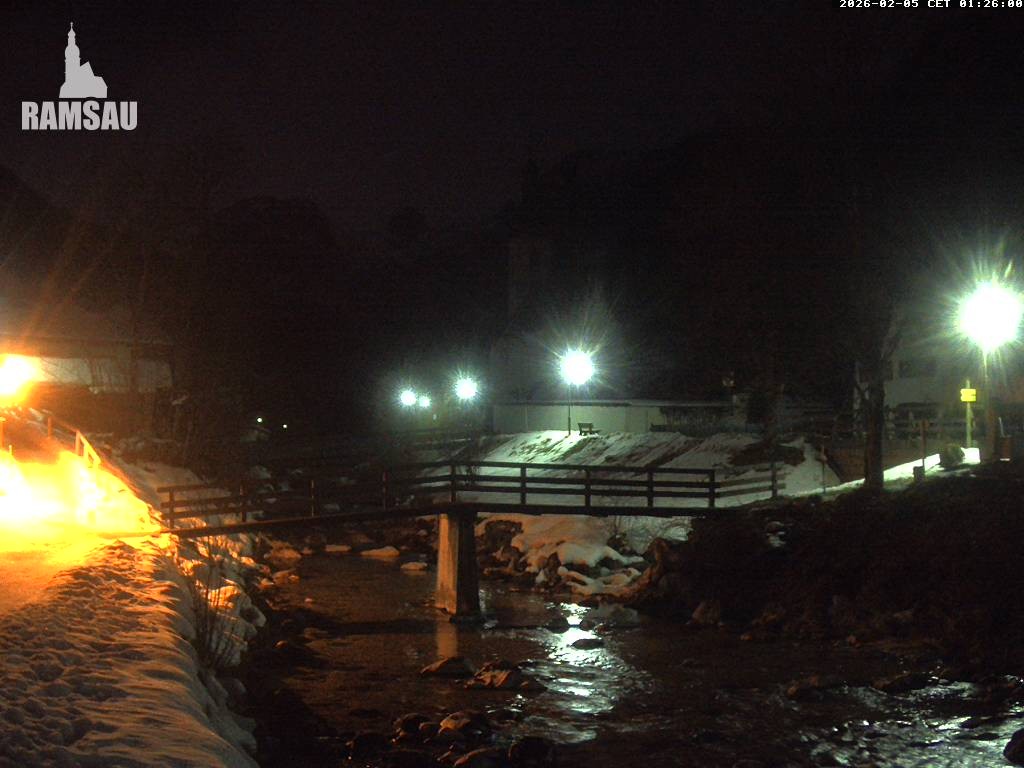 Archiv Foto Webcam Malerwinkel in Ramsau bei Berchtesgaden - Ortskirche St. Sebastian