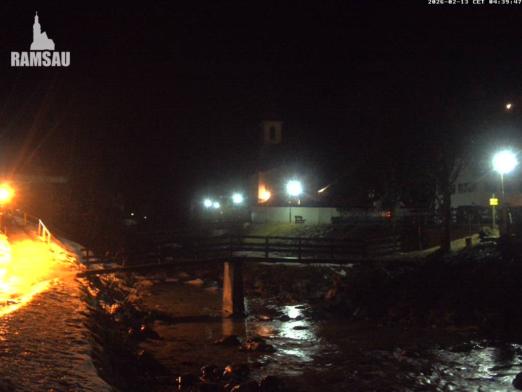 Archiv Foto Webcam Malerwinkel in Ramsau bei Berchtesgaden - Ortskirche St. Sebastian